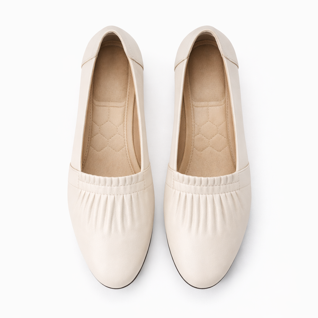 Linda Premium Leather Comfort Ballerinas - The Heels India