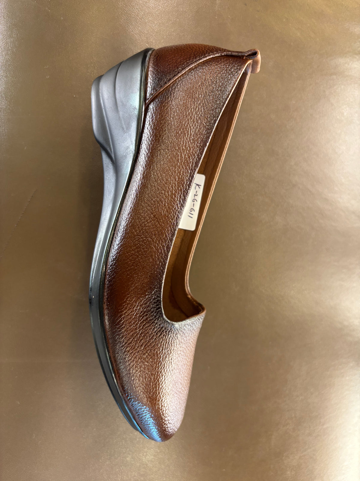 Jessie Leather Everyday Wedge Ballerinas