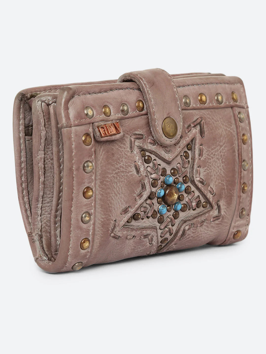 Lucida : Leather Star Studded Small Wallet