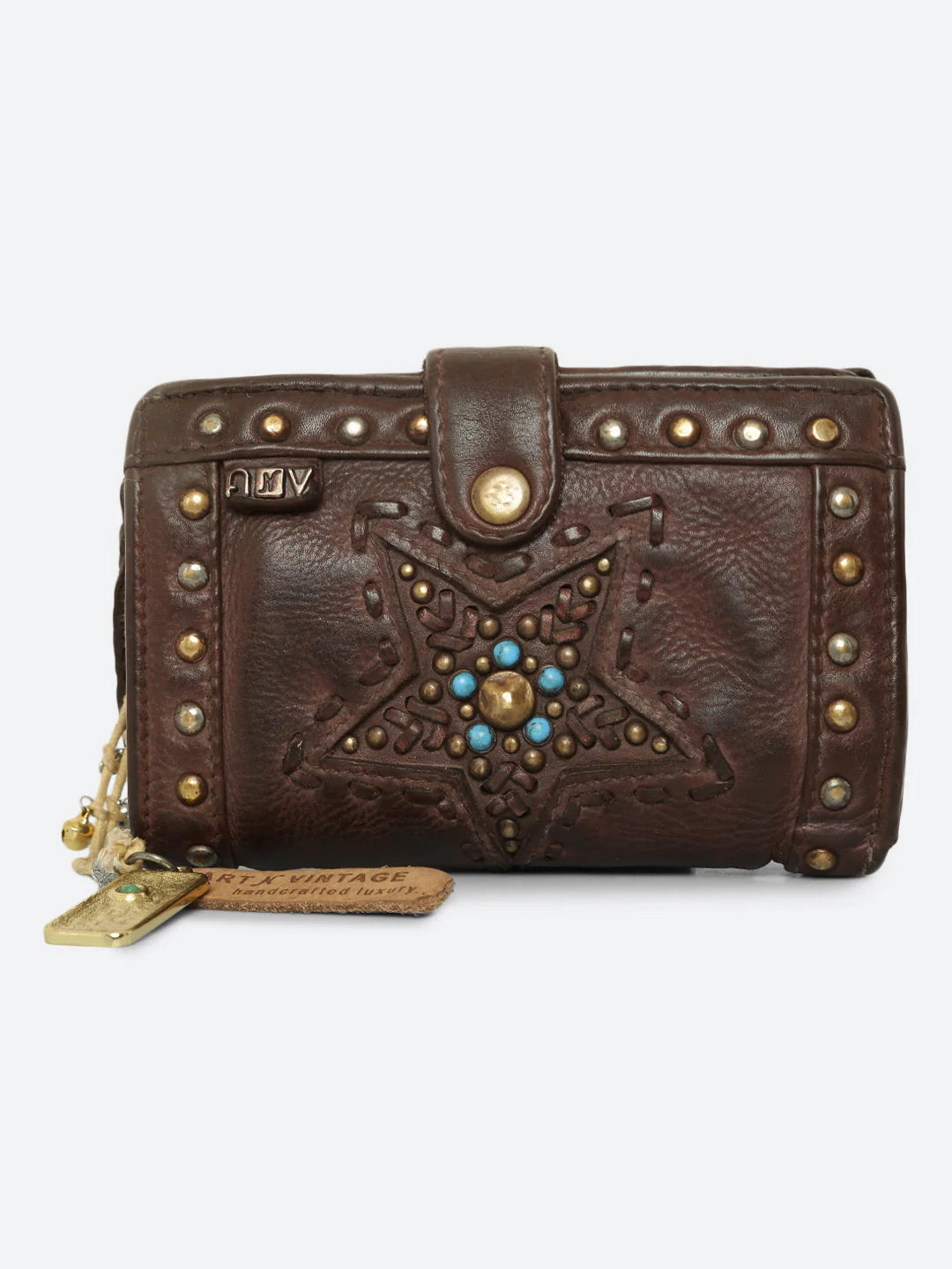 Lucida : Leather Star Studded Small Wallet