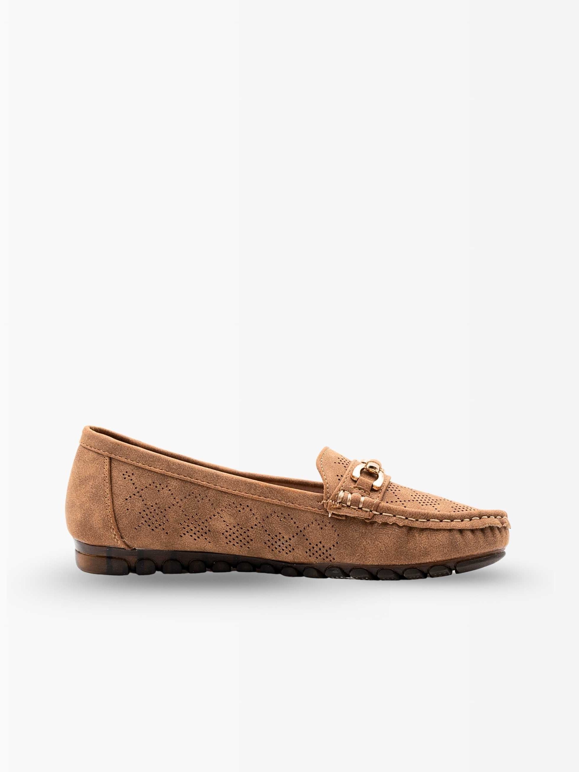 Maya Suede Buckled Loafers