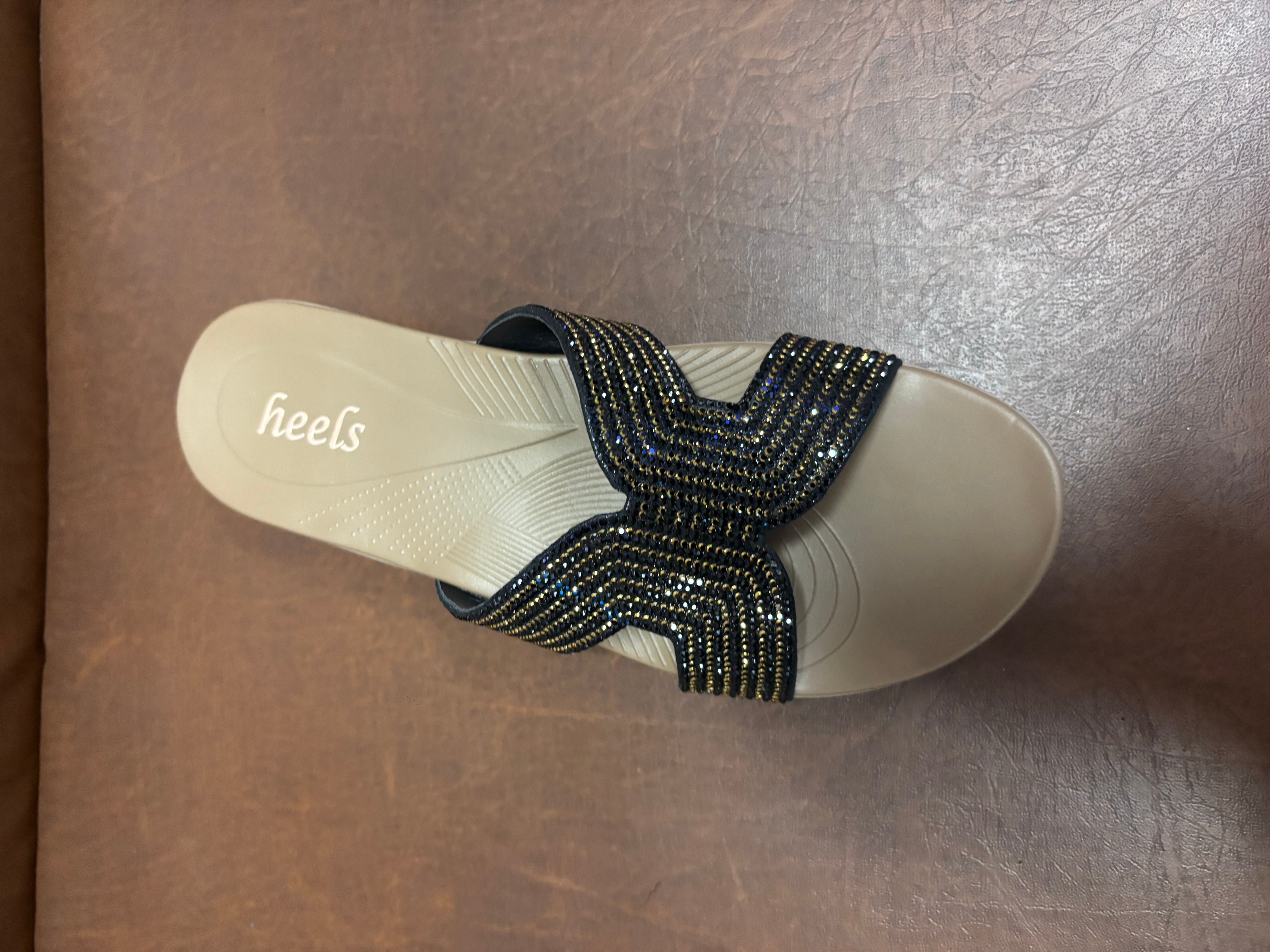Dakota Cushioned Bling Slippers