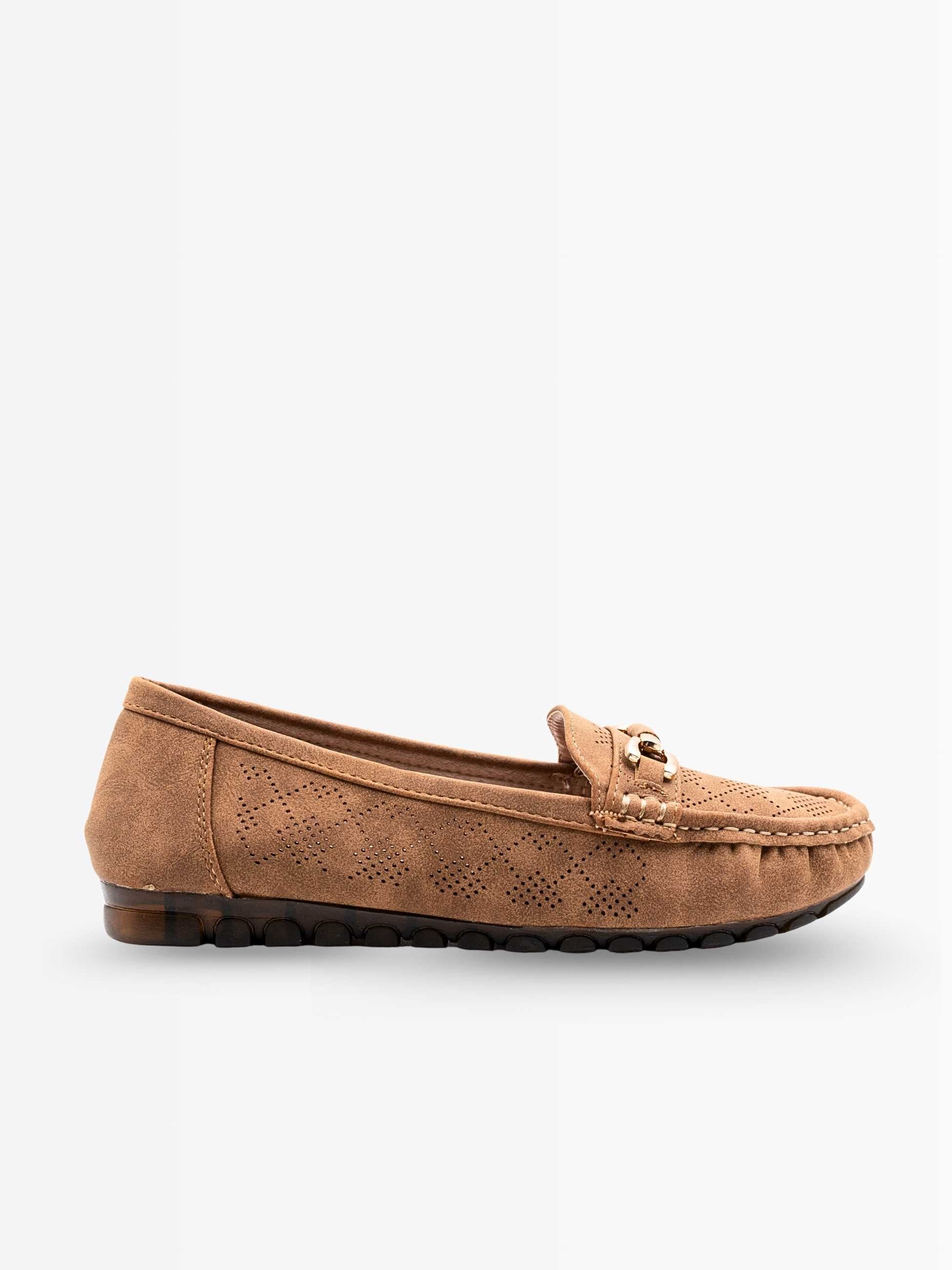 Maya Suede Buckled Loafers