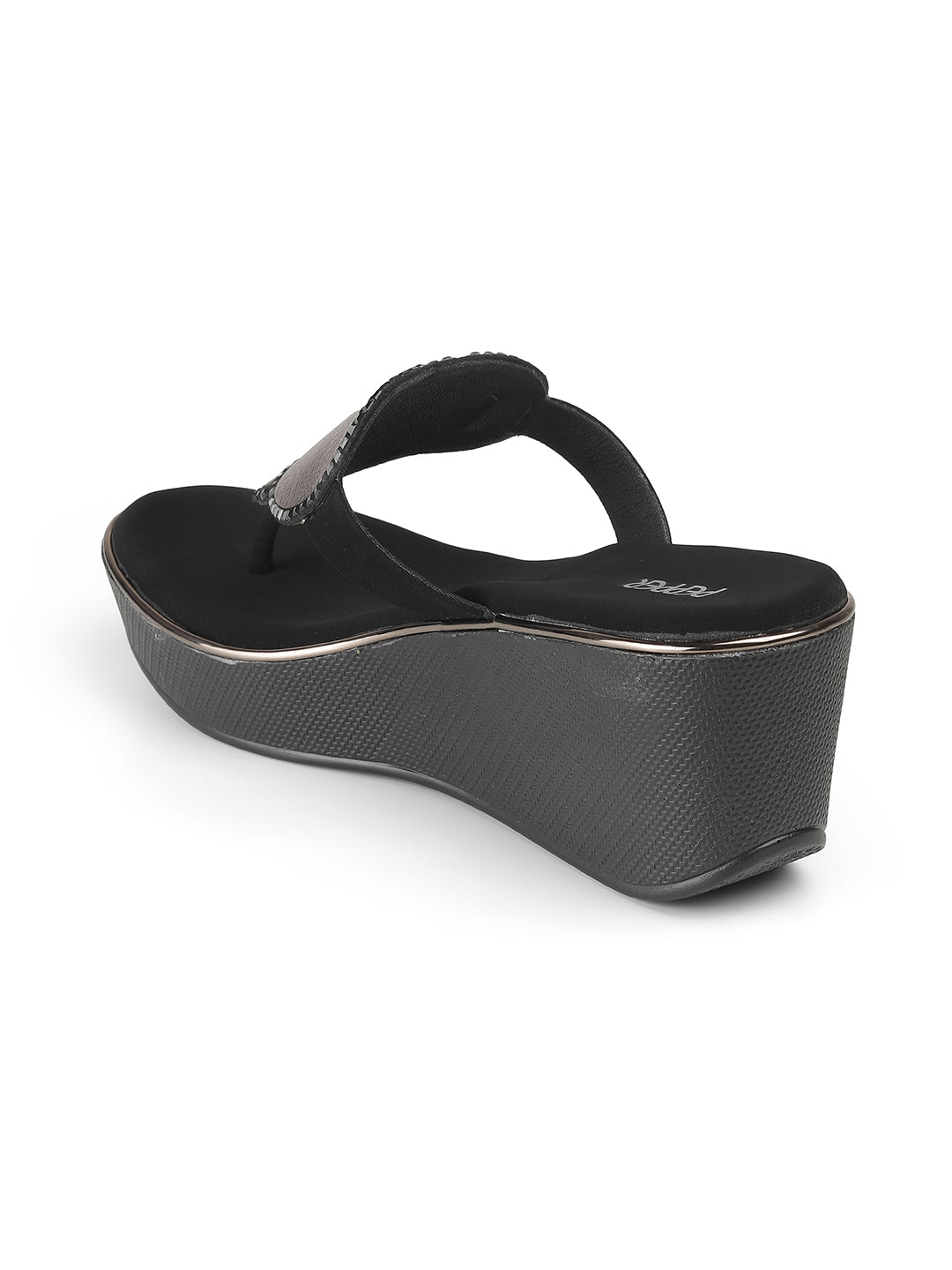 Joaquim Cushioned Bling Wedge Platform Heels - The Heels India