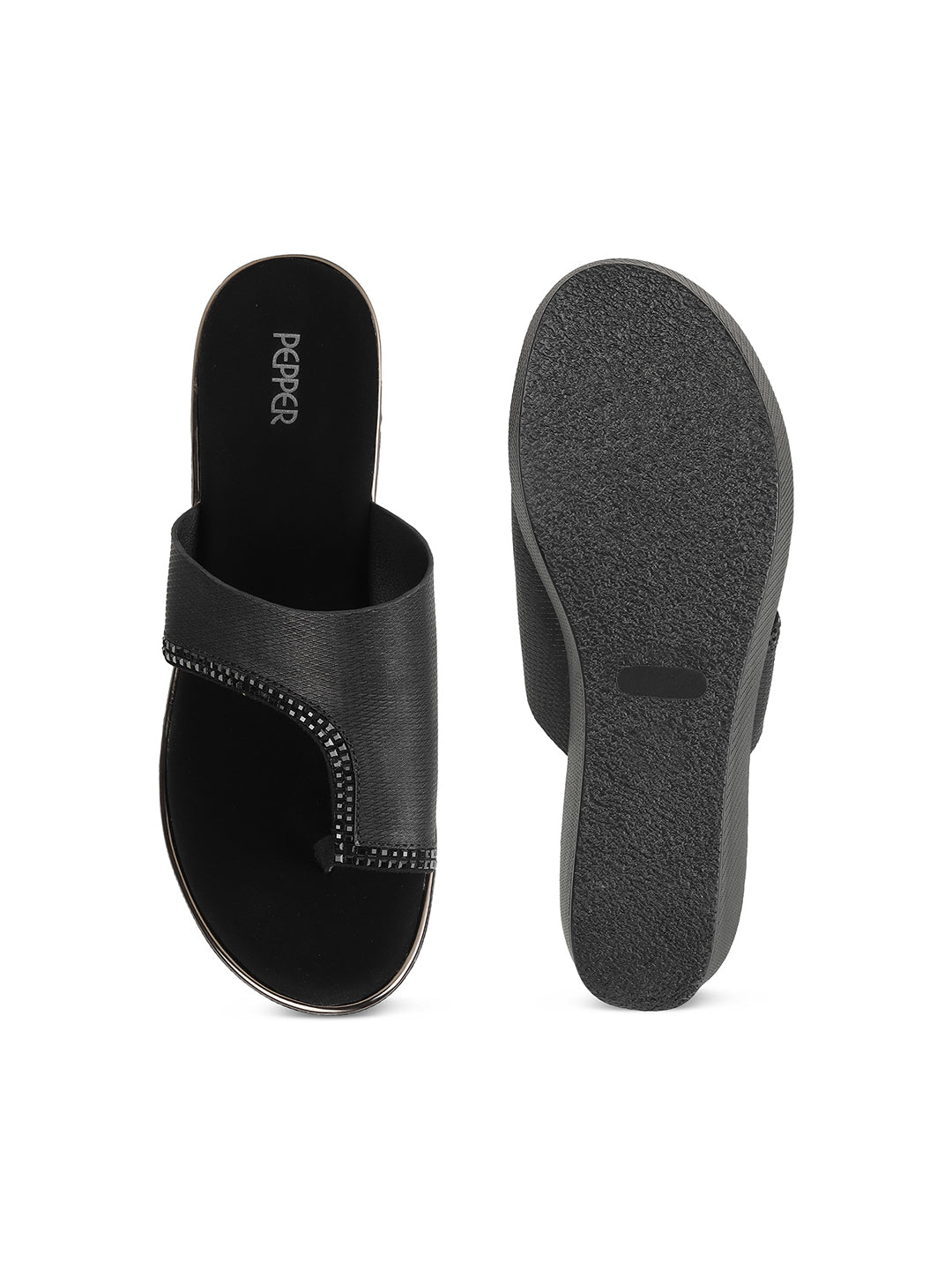 Mira Ethnic Fancy Slip On Wedge Heels