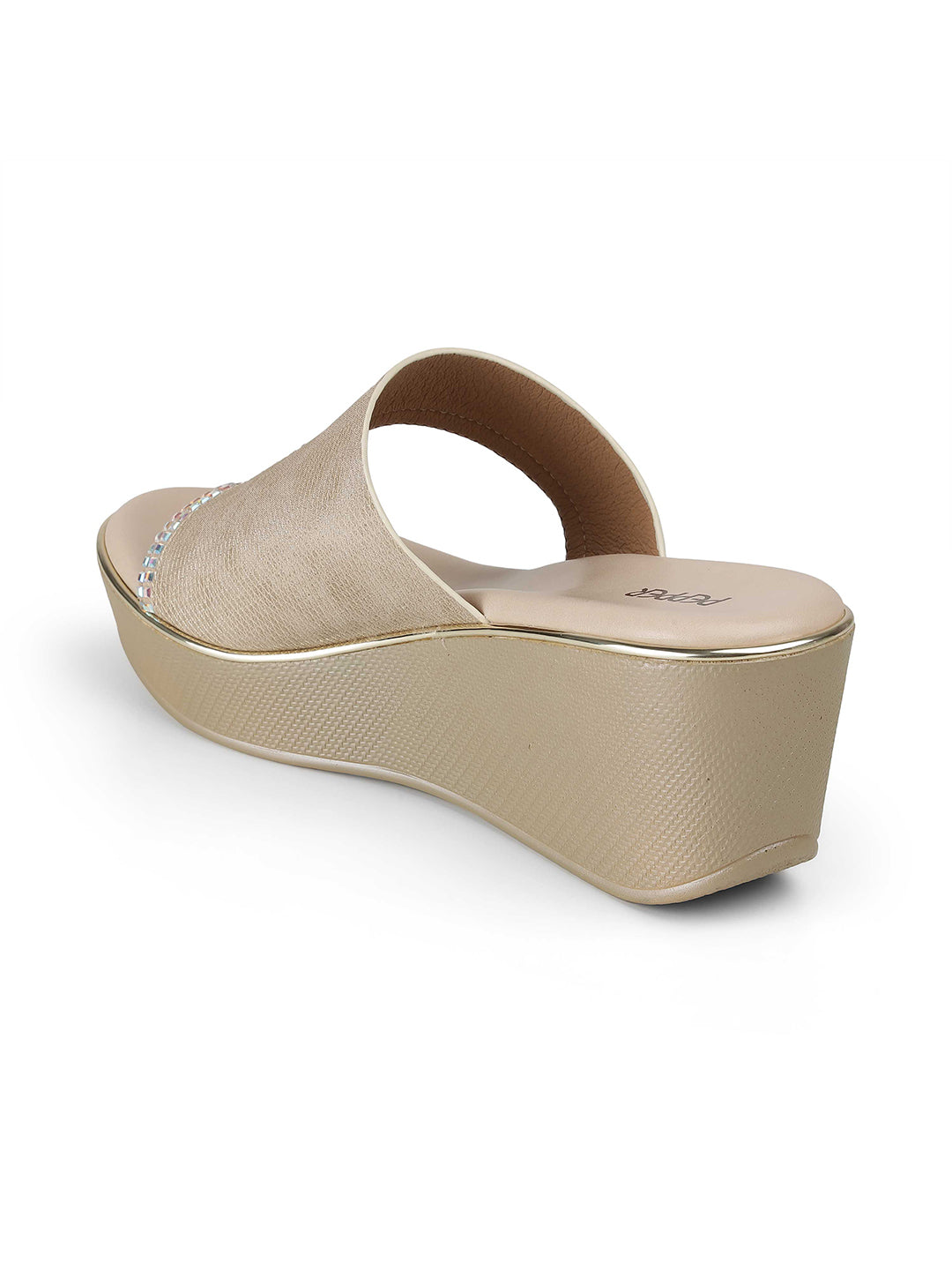 Mira Ethnic Fancy Slip On Wedge Heels