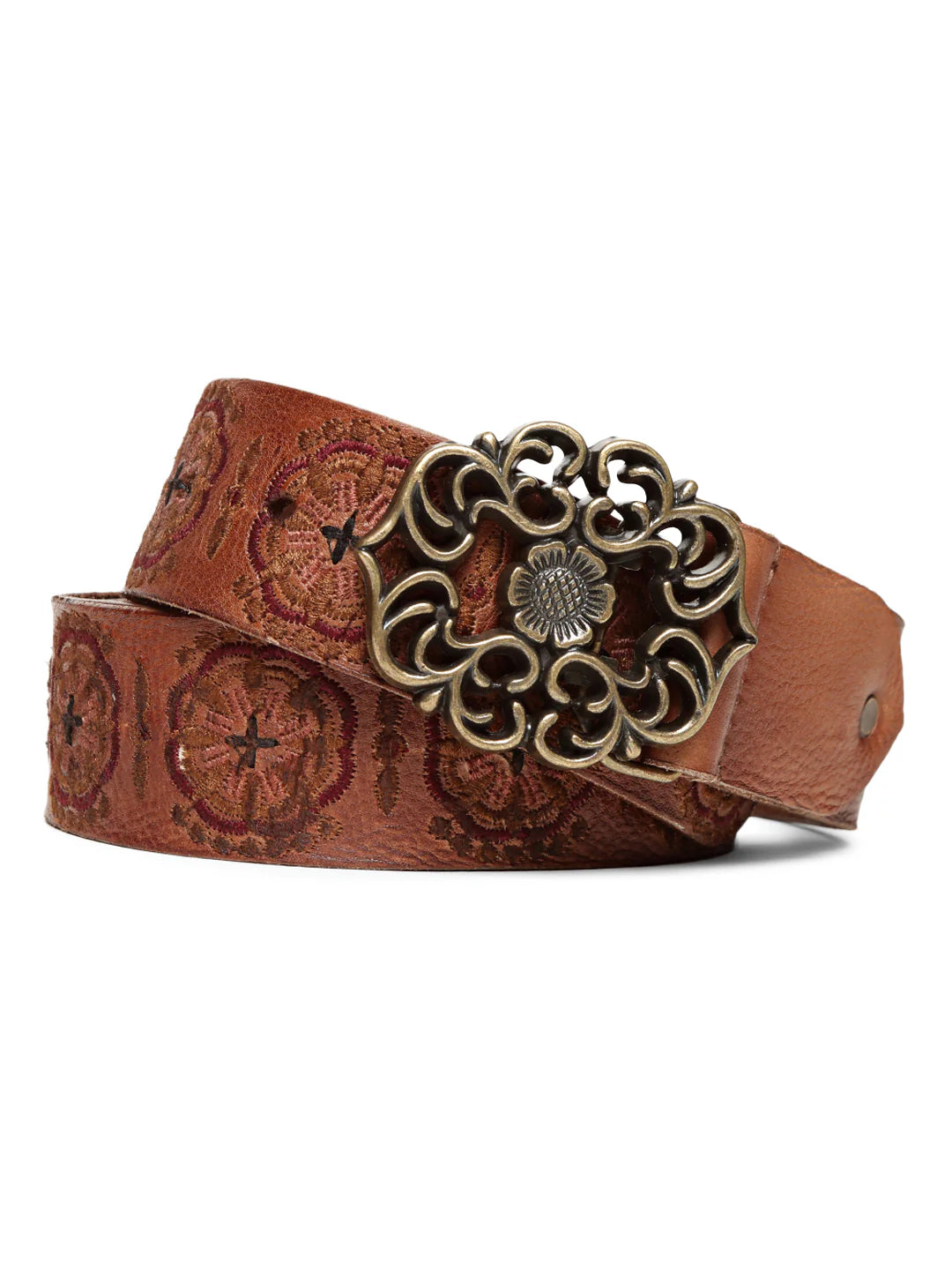 Brown Color Hand Embroidery Belt