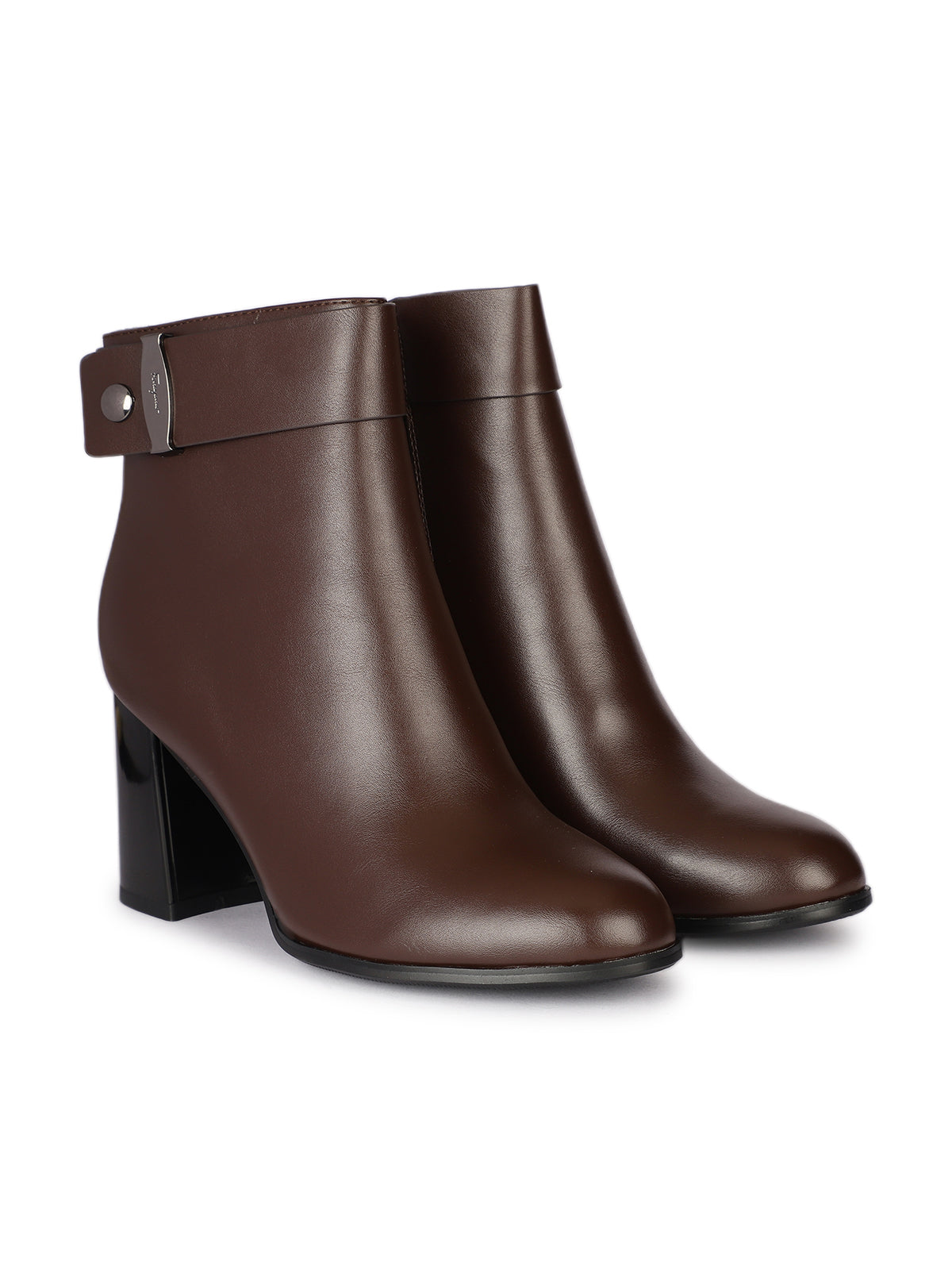 Bossi Premium Winter Ankle Block Heel Boots