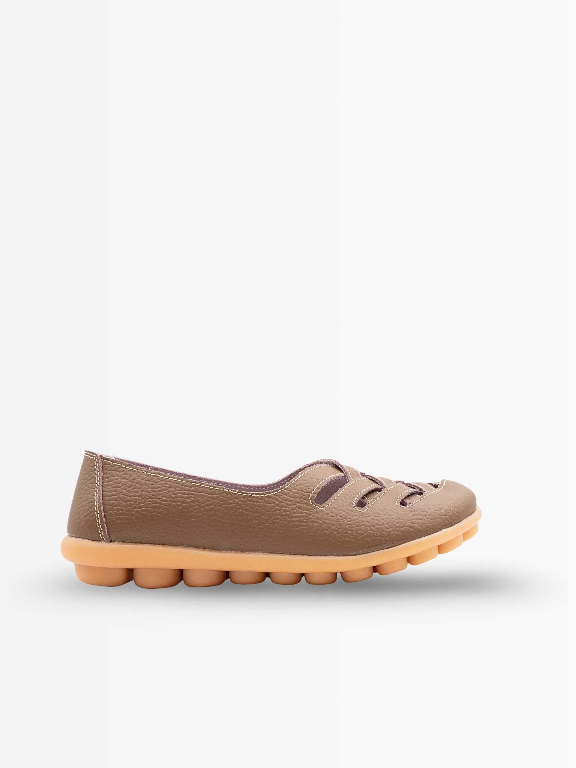 Zuri Criss Cross Leather Loafers