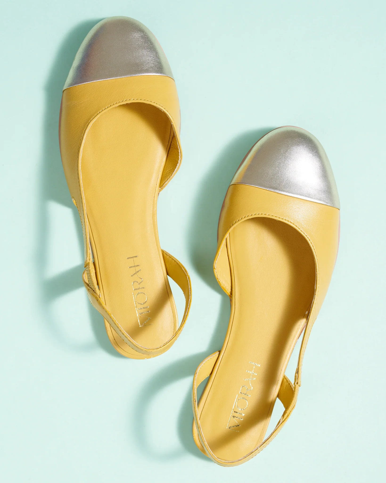 LUSH Premium Leather Round Toe Slingback Flat Ballerinas - The Heels India