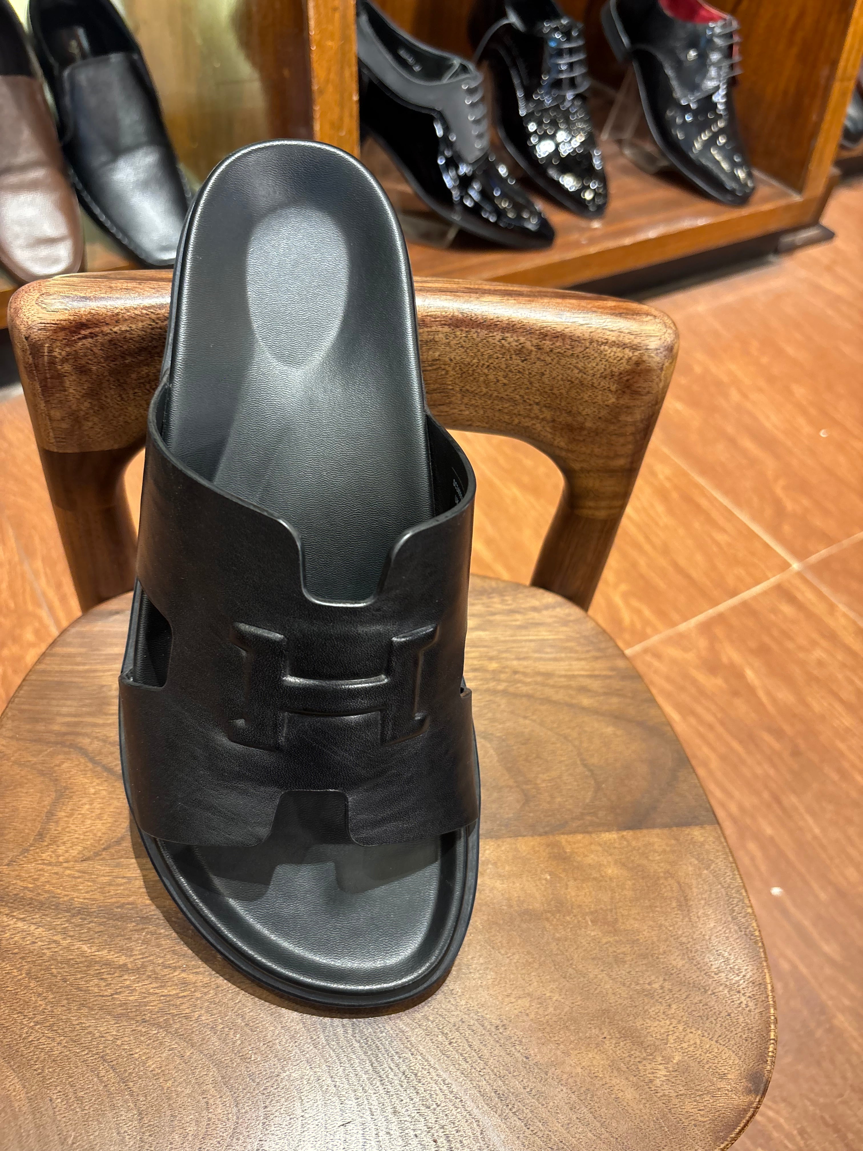 Morgan Premium Leather Sliders