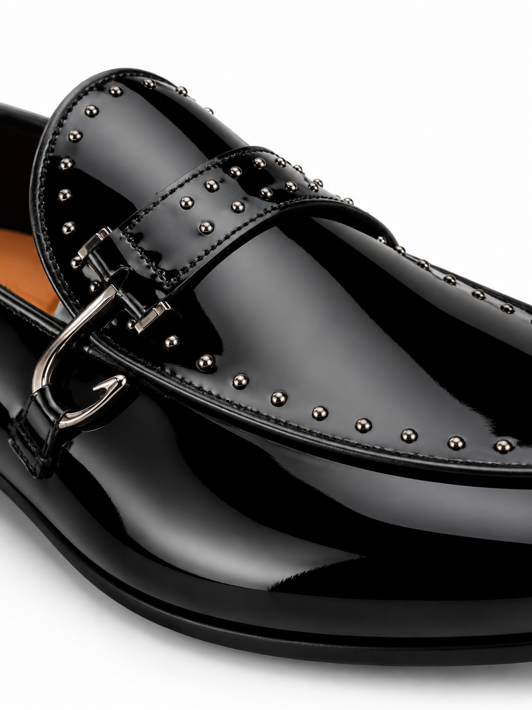 Luxure Studded Patent Leather Loafer