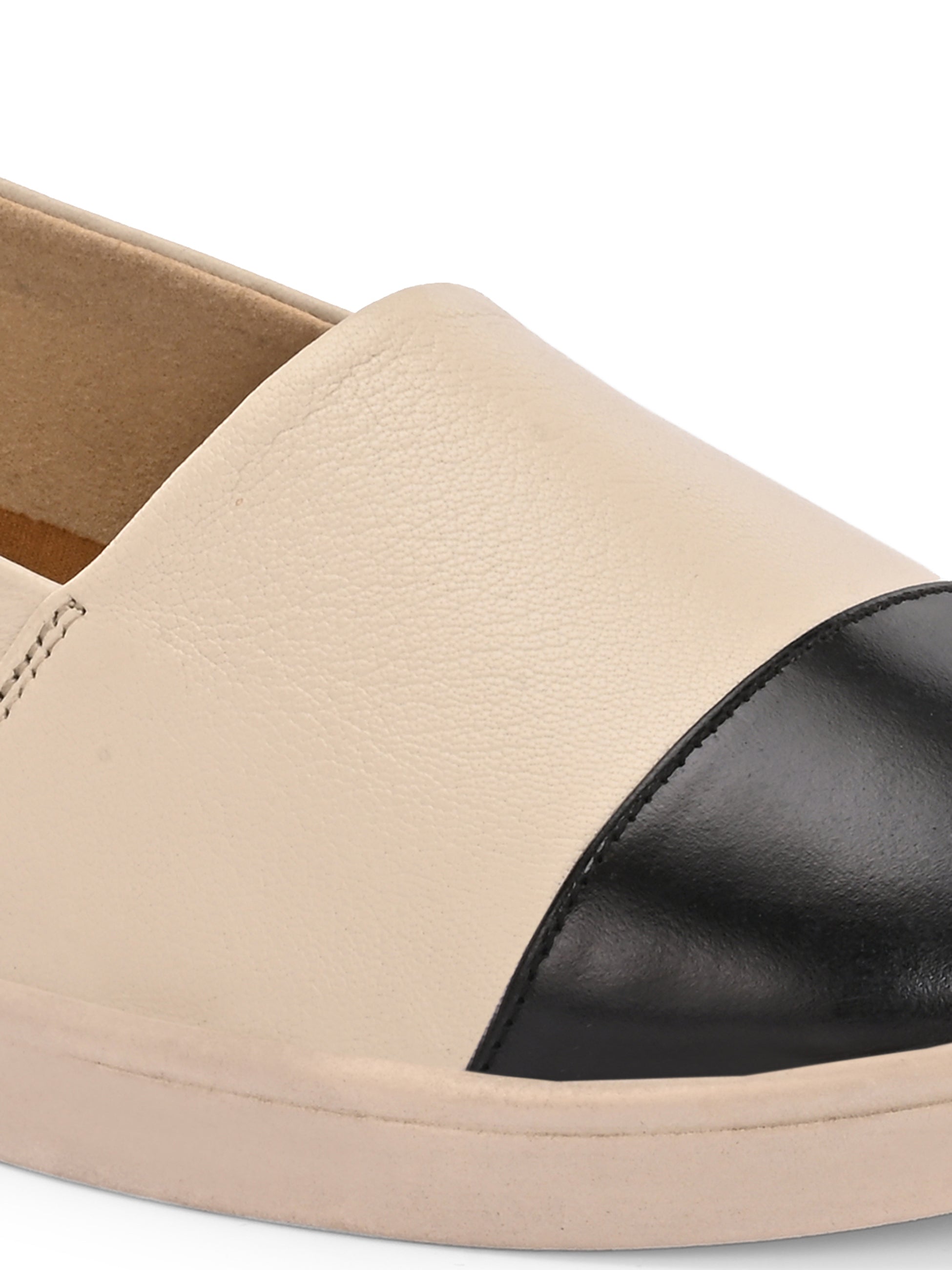 Maisoné Leather Combination Loafers - The Heels India
