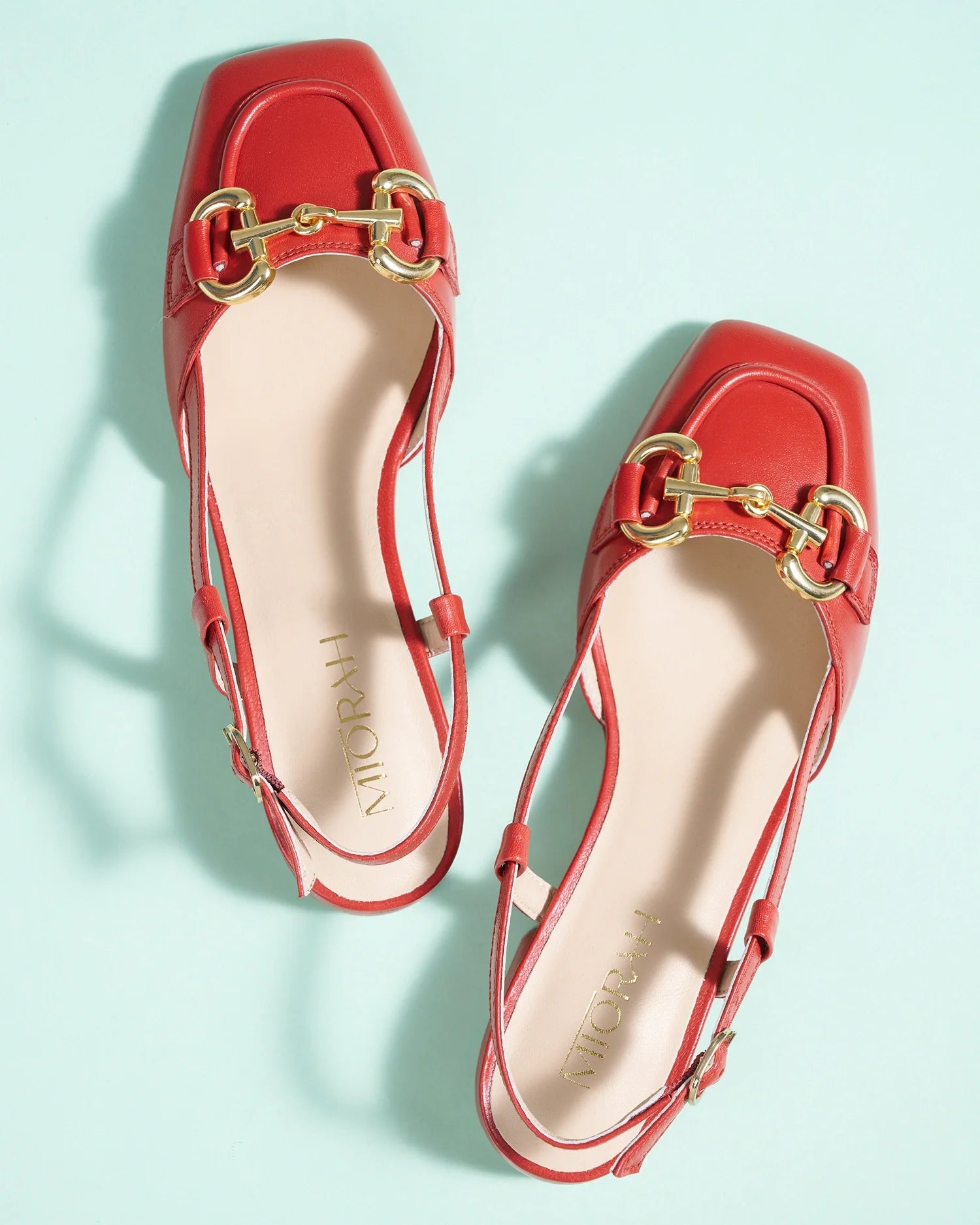 Miorah Leather Sling Back Heels
