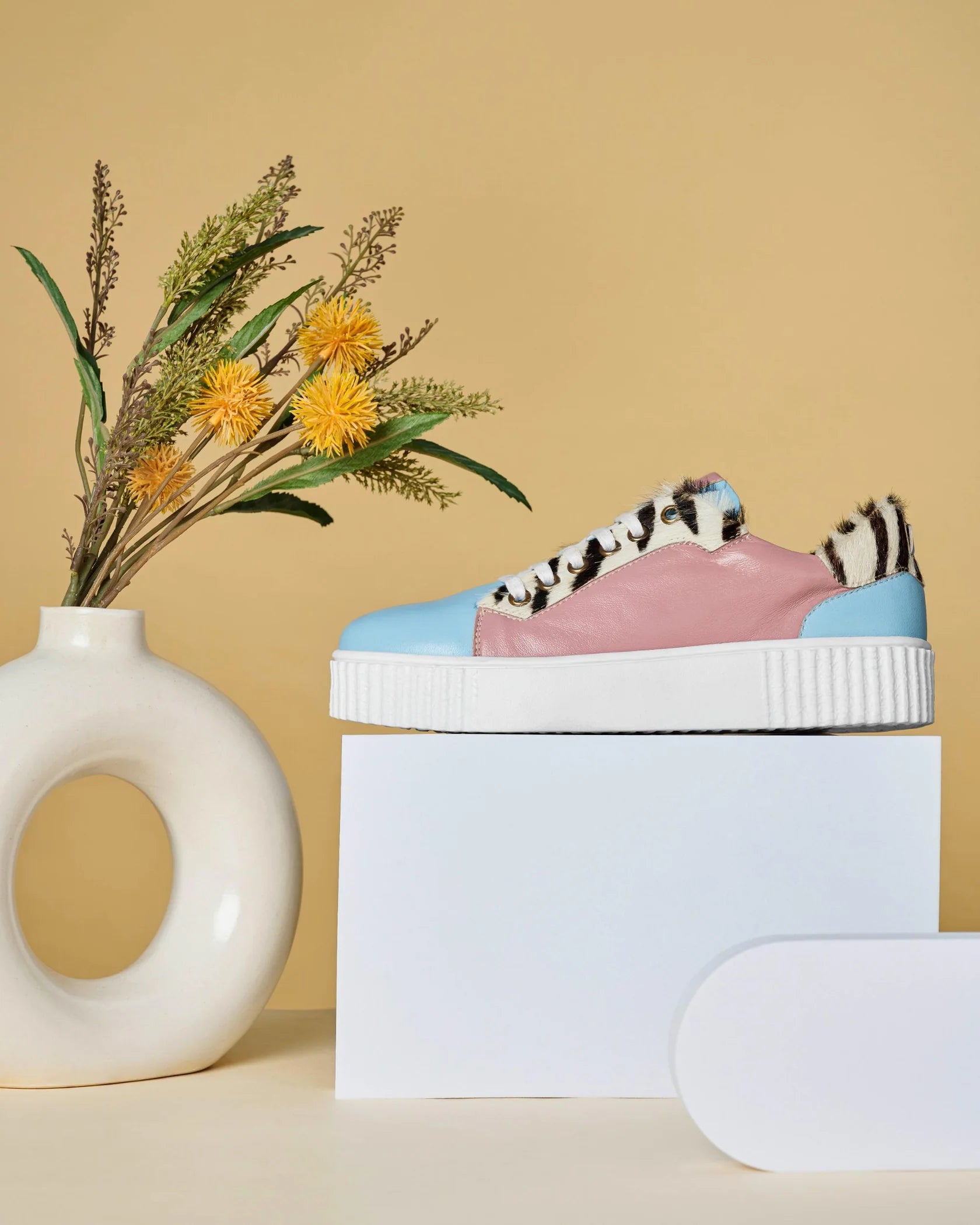 IMPACT Premium Leather Outdoor Chunky Sneakers - The Heels India