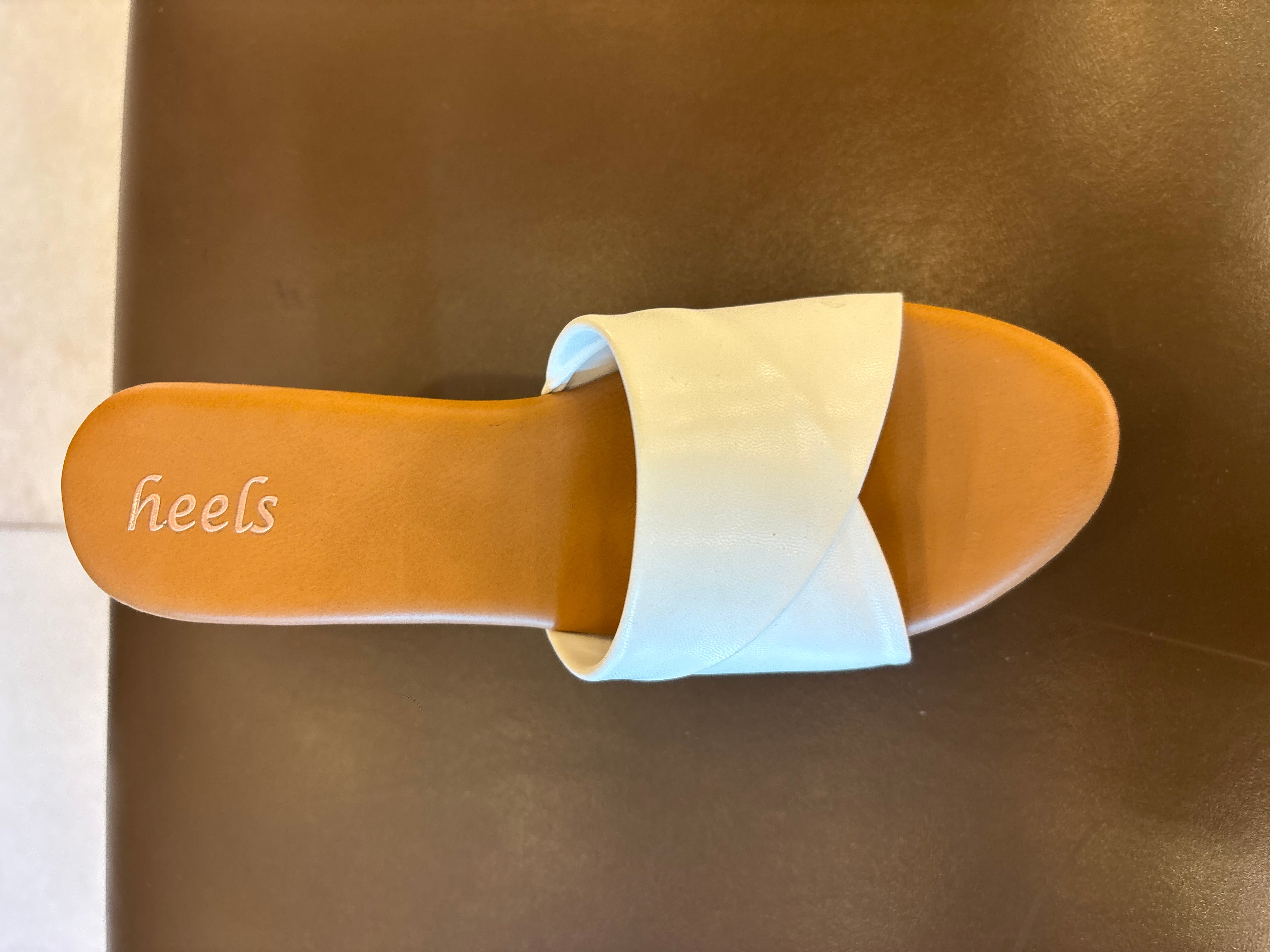 Kim Platform Peep Toe Block Heels White - The Heels India