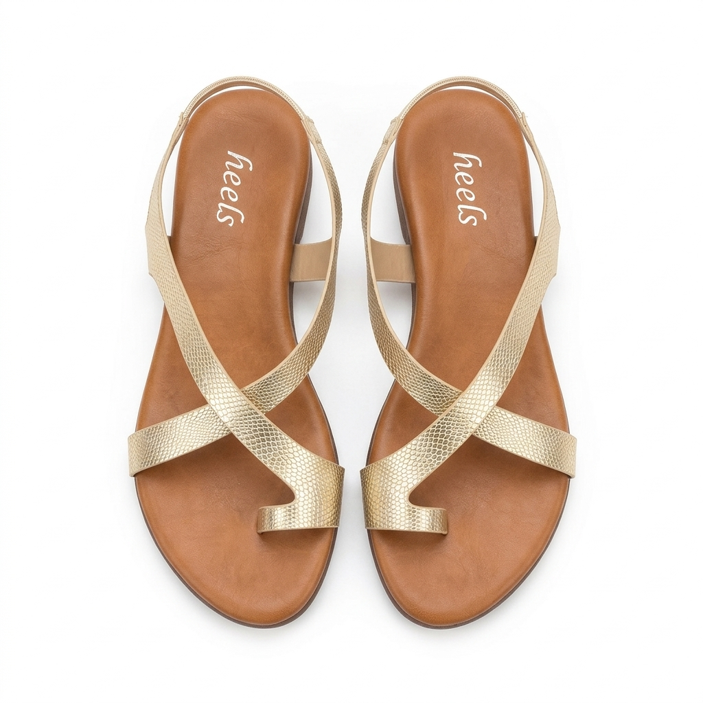 Bonita Cushioned Comfort Back Elastic Thumb Sandals - The Heels India