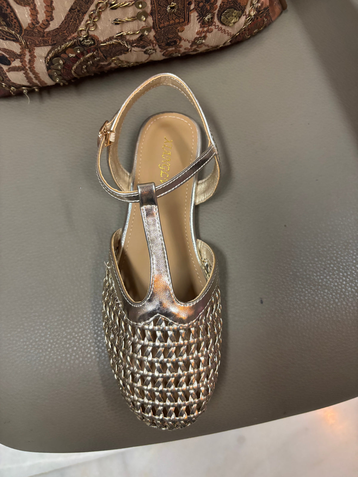 Nysa T Strap Premium Mesh Mary Janes