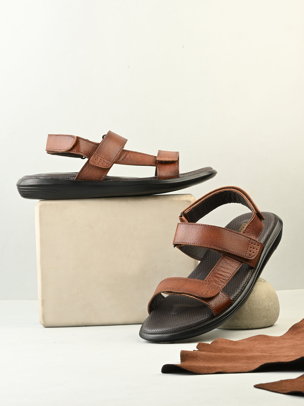 Rory Leather Velcro Sandals