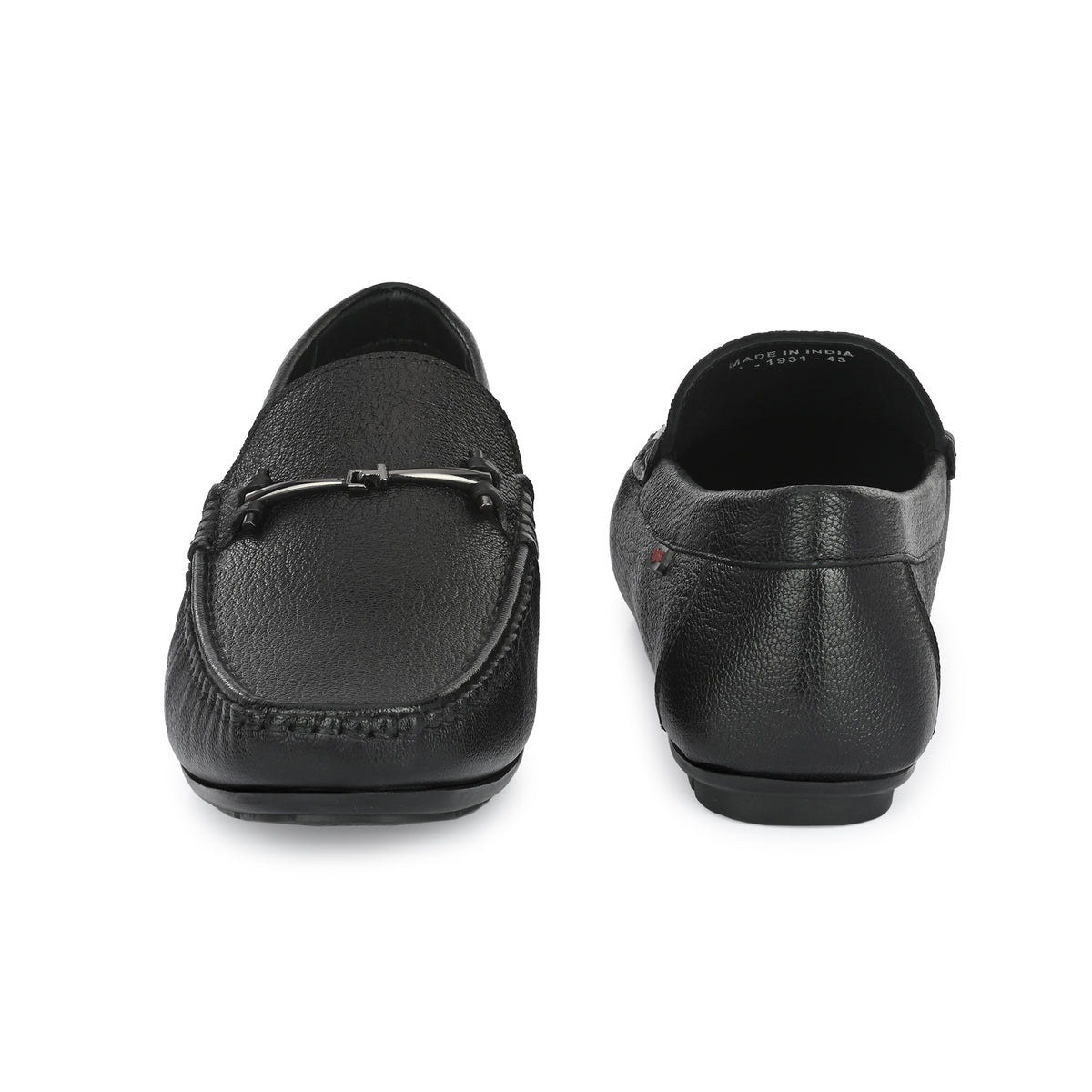 James Cushioned Leather Loafers - The Heels India