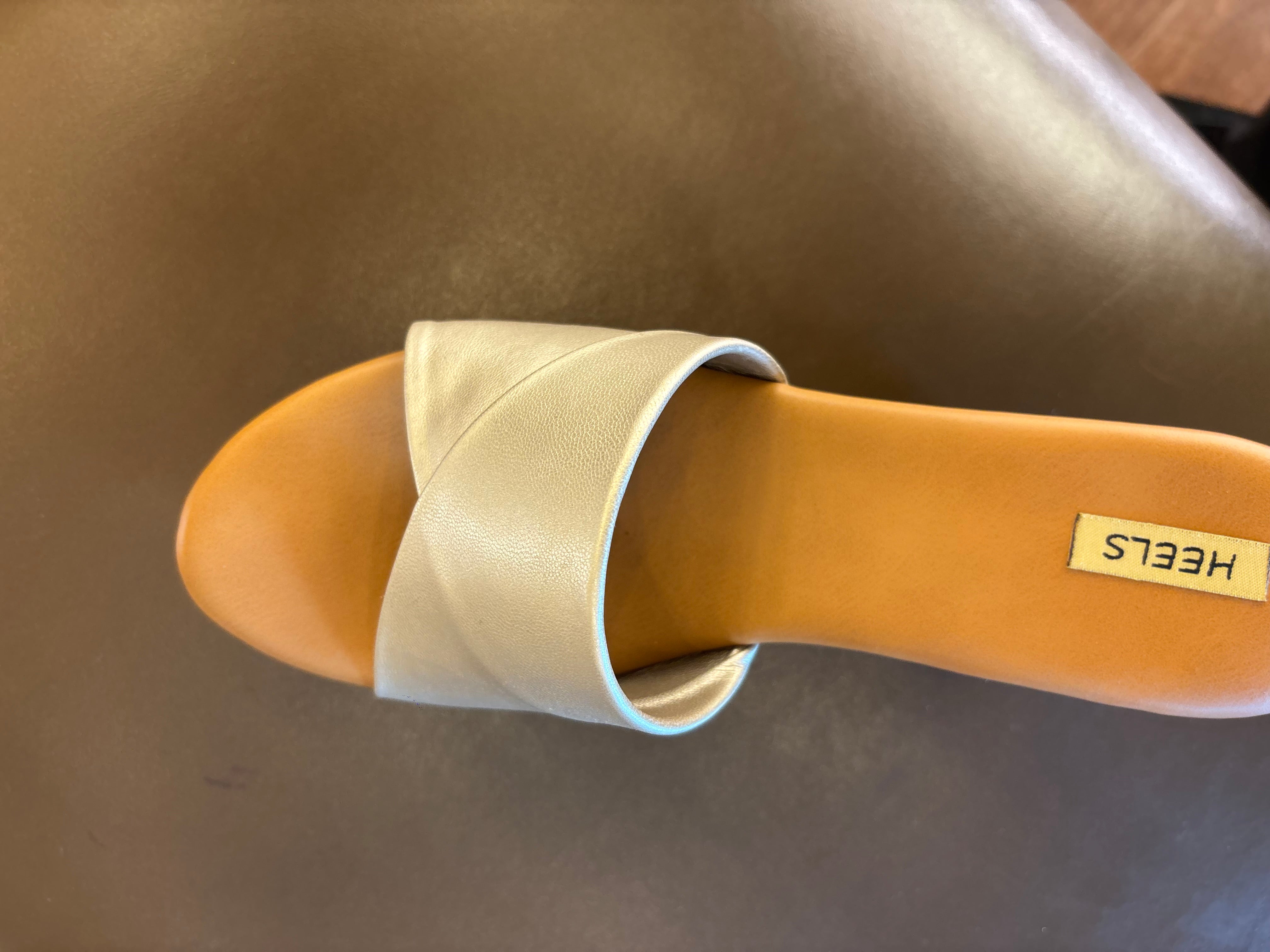 Kim Platform Peep Toe Block Heels Gold - The Heels India