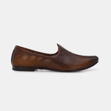 Diana Tan Handcrafted Leather Juttis - The Heels India
