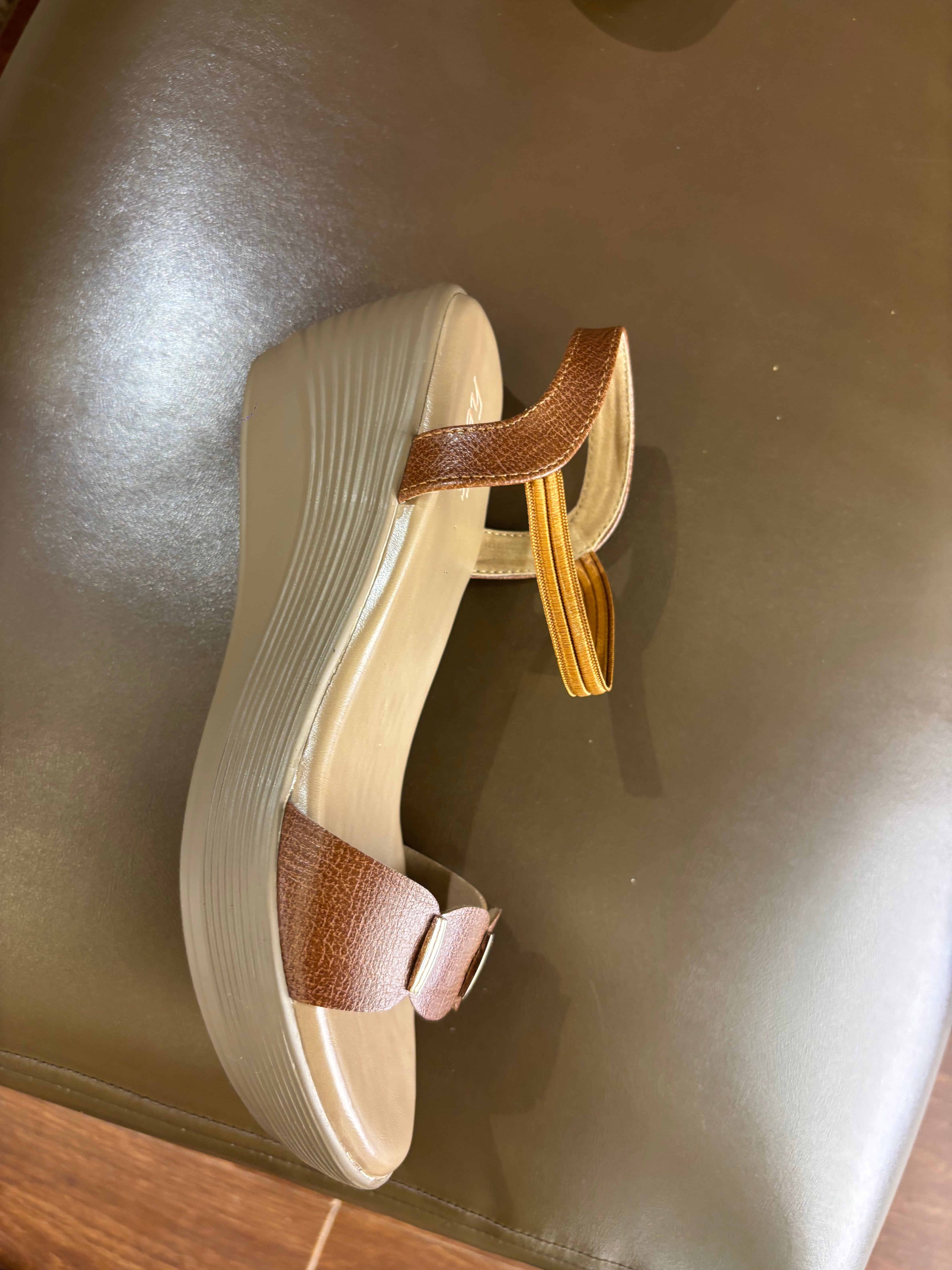 Addison Elastic Wedge Heel Comfort Sandals