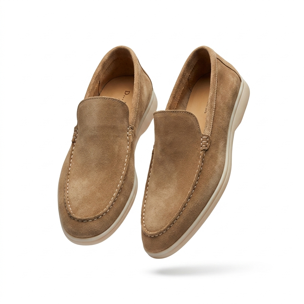 Alonso Premium Suede Leather Slip-On Loafers