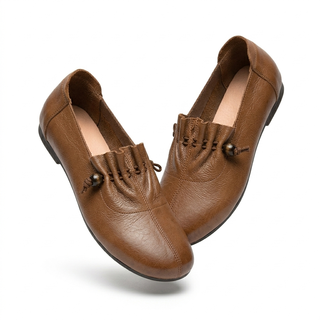 Carlita Premium Leather Comfort Loafers - The Heels India