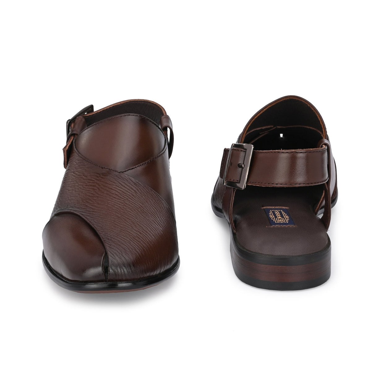 Faiz Ethnic Leather Peshawari Sandals
