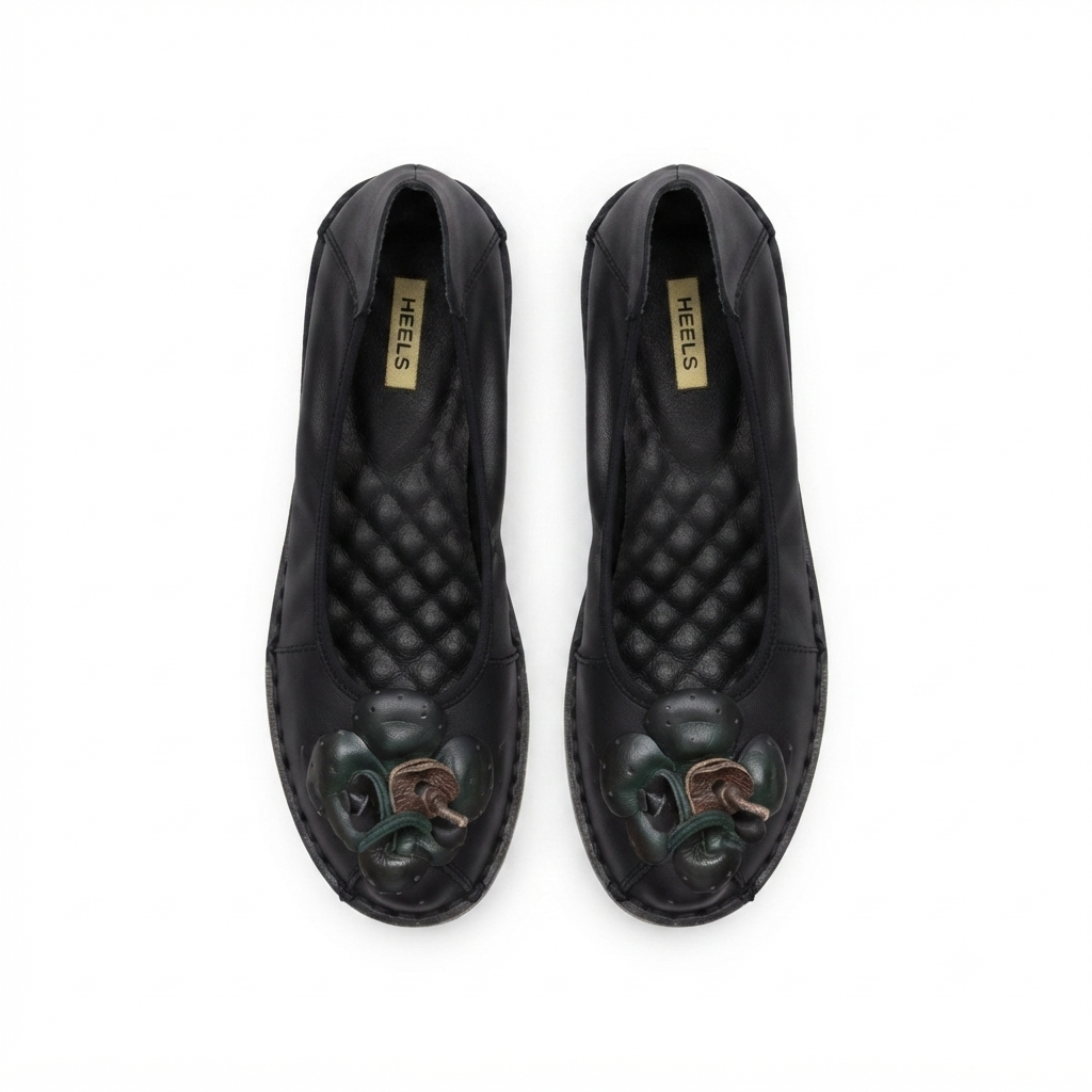 Flora 3.0 Premium Leather Cushioned Ballerinas