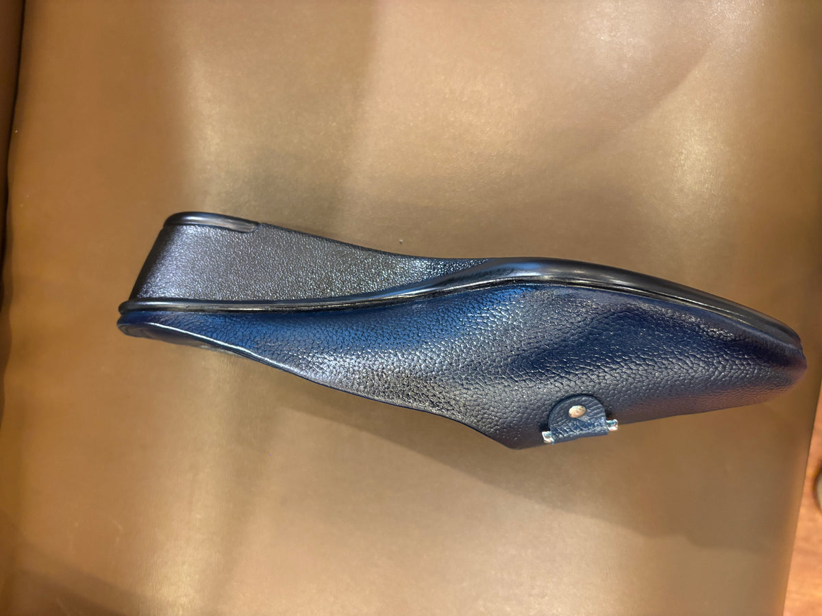 Cherie Buckled 2.0 Leather Back Open Wedge Heel Mules