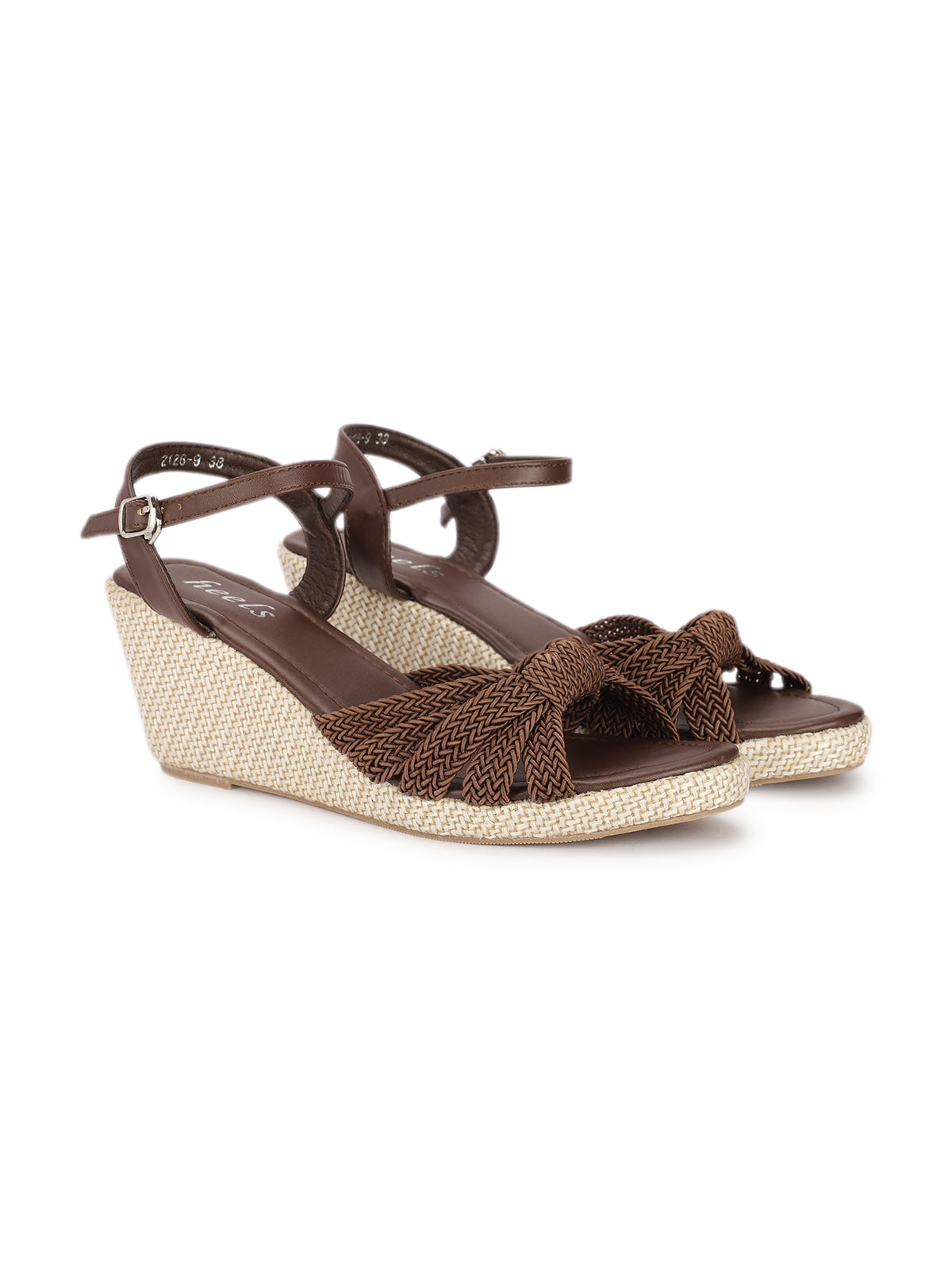 Delia Crochet Jute Wedge Sandals