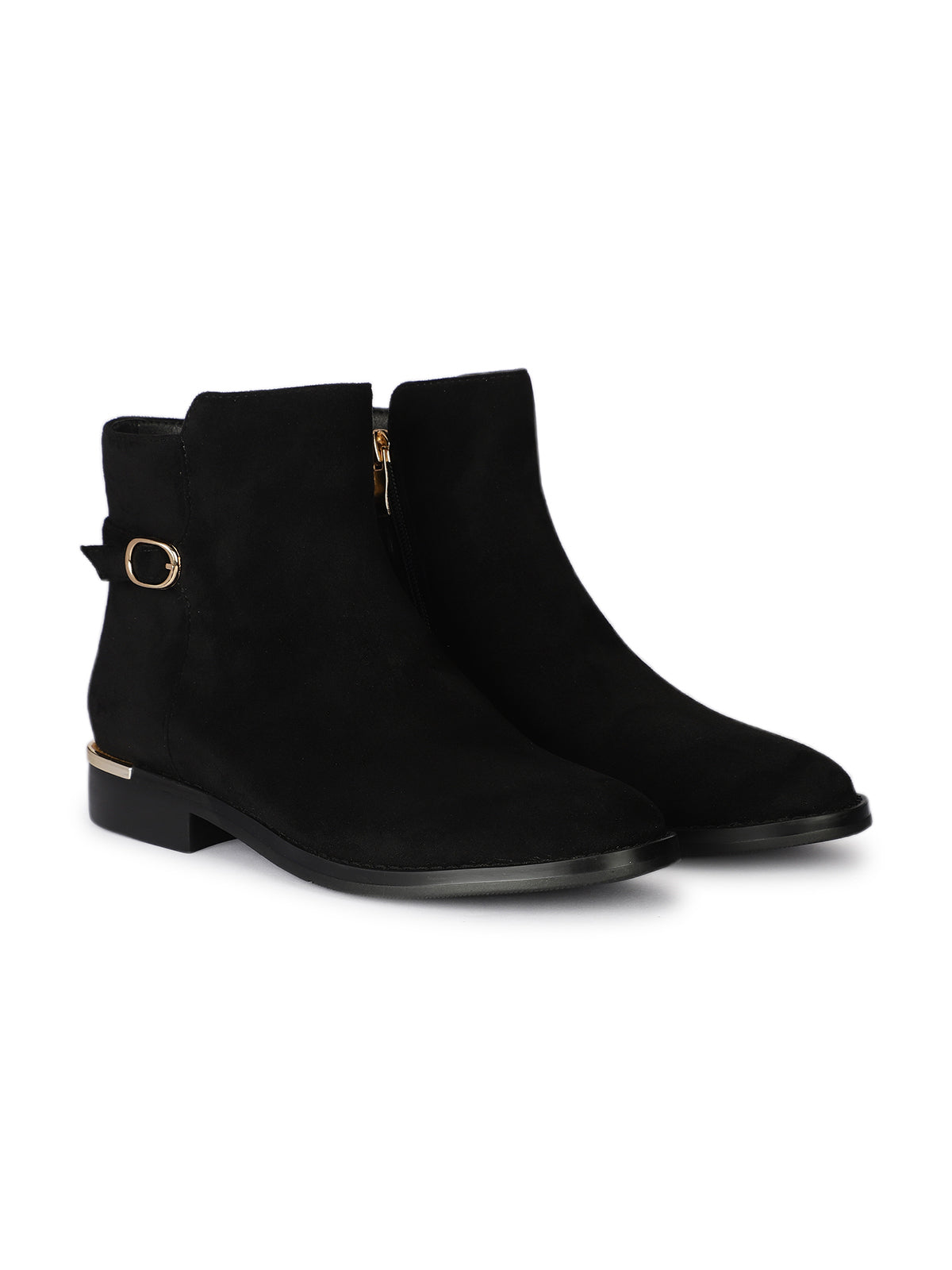 Amber Premium Suede Ankle Zip Winter Boots