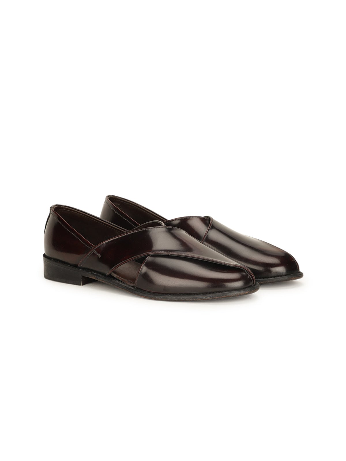 Eugenia Leather Ethnic Peshawari Sandals