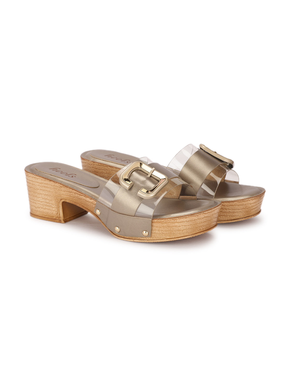 Armas Transparent Block Platform Heels