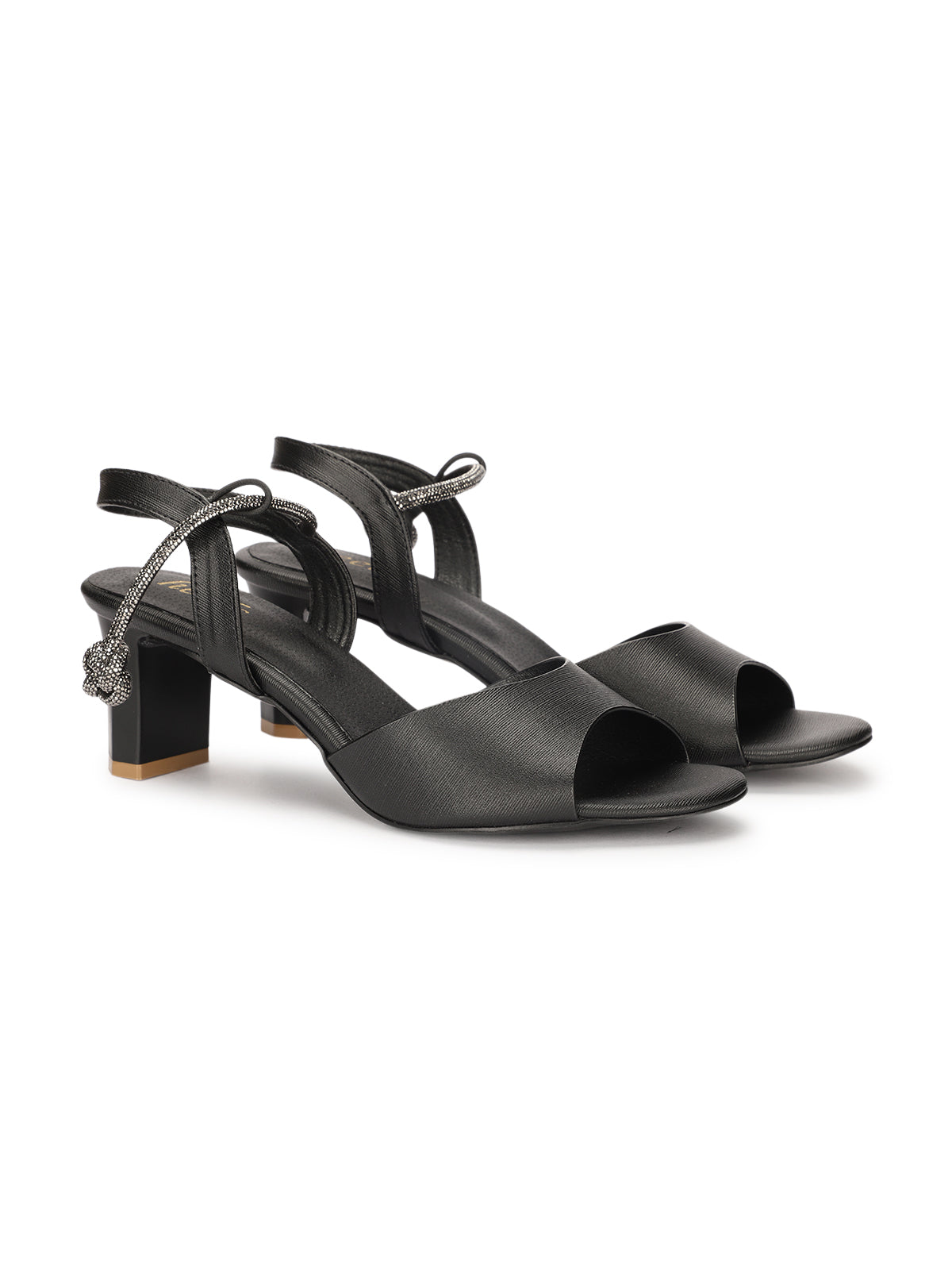 Zanetti Block Heel Peep Toe Sandals