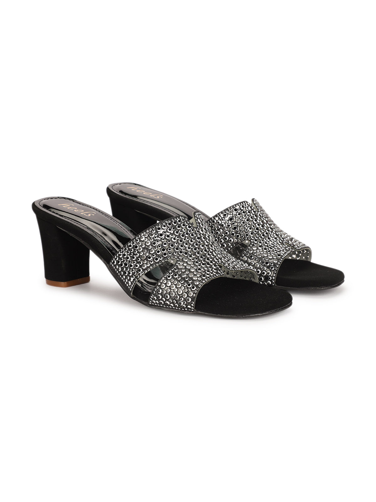 Helene Bling Block Heel Muse