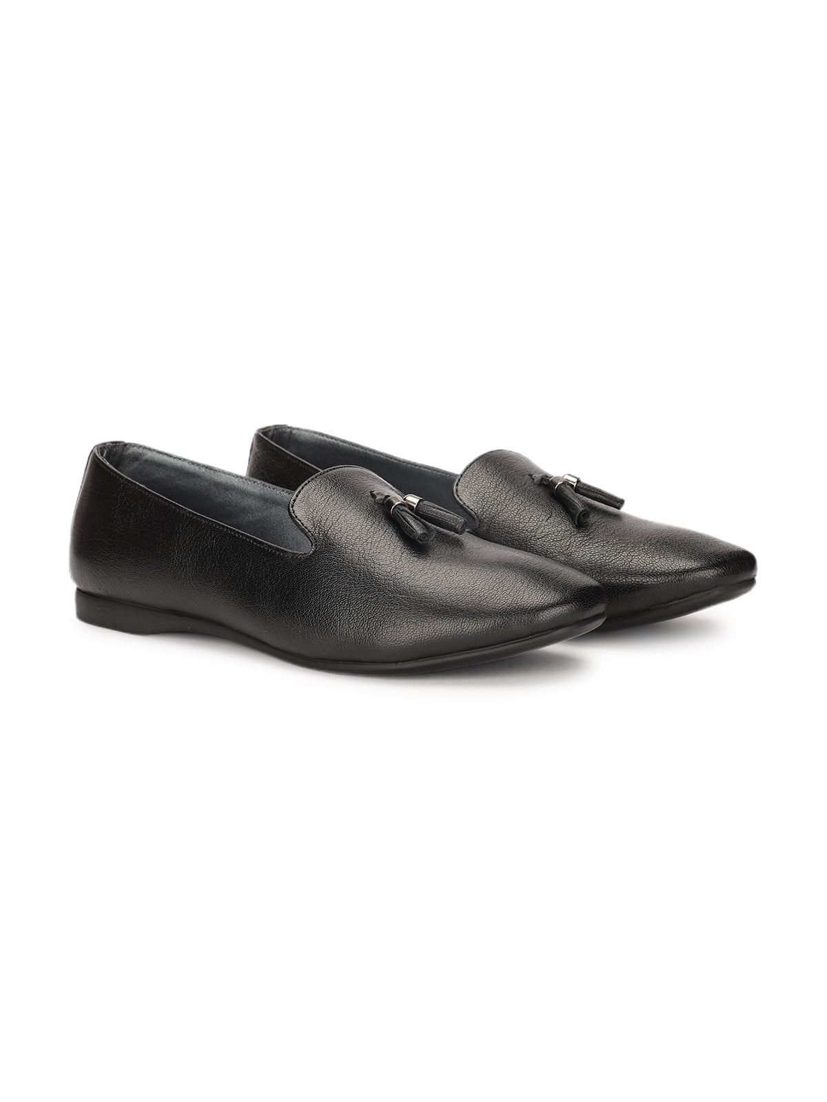 Clinton Leather Tassel Cushioned Loafers