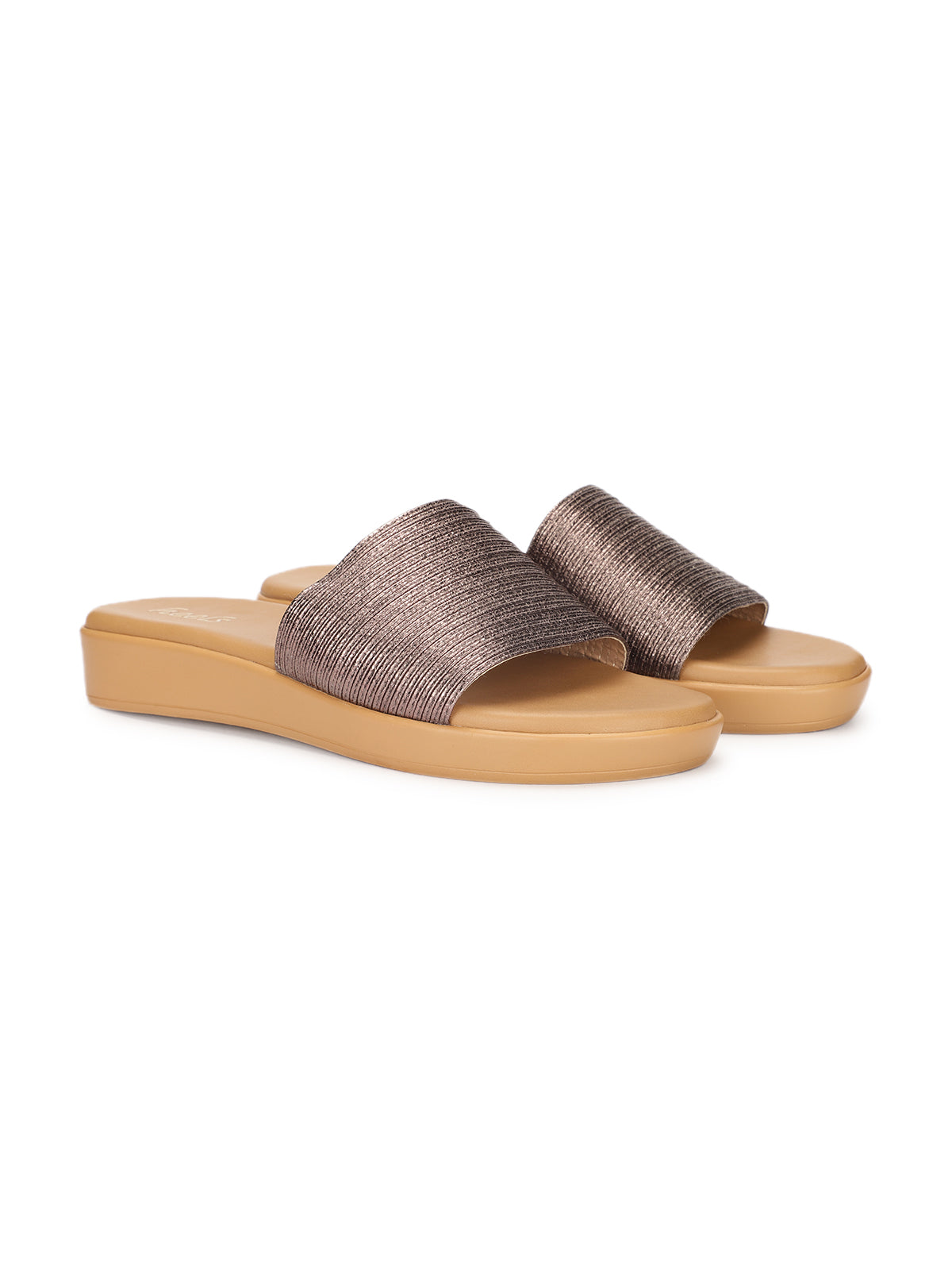 Georgia Cushioned Wedge Platform Sliders