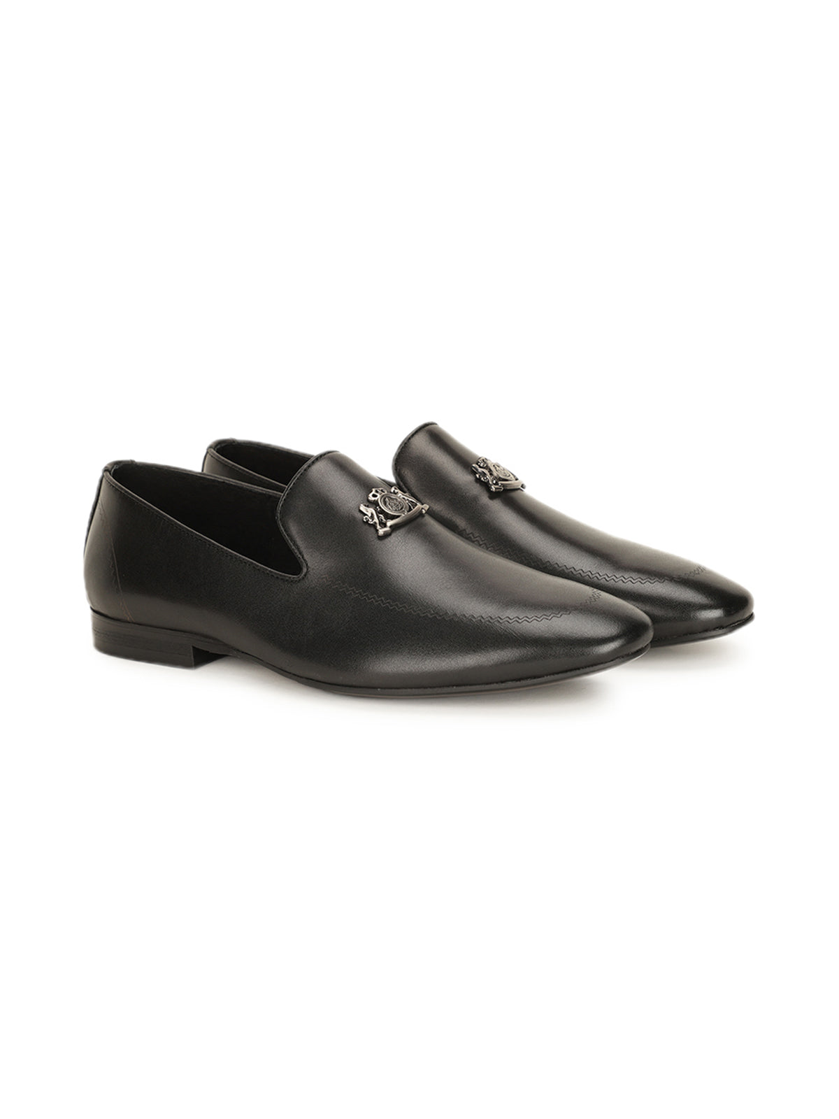 Elliot Leather Crown Ethnic Slip-ons