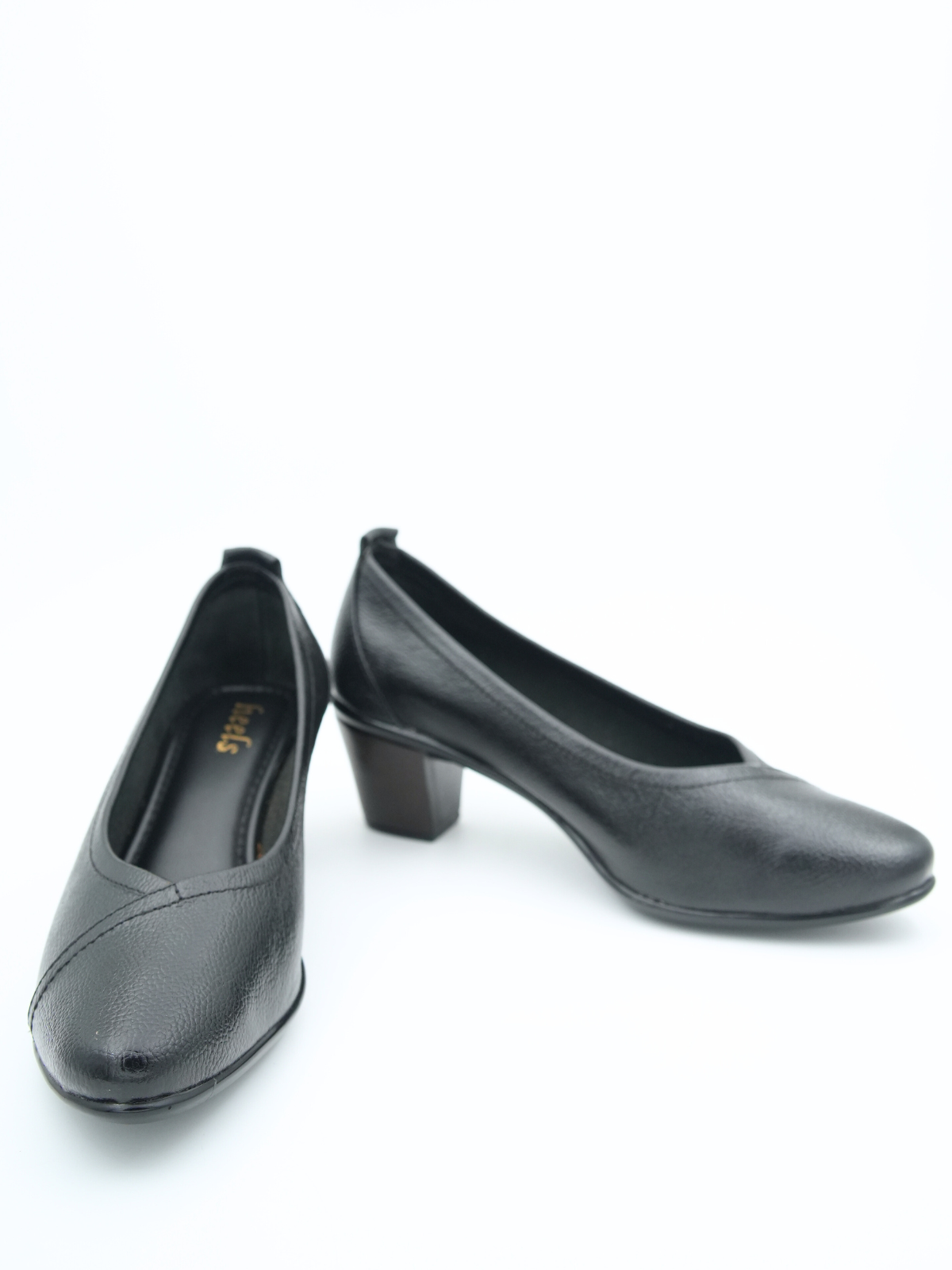 Berlin Leather Classic Block Heel Pumps