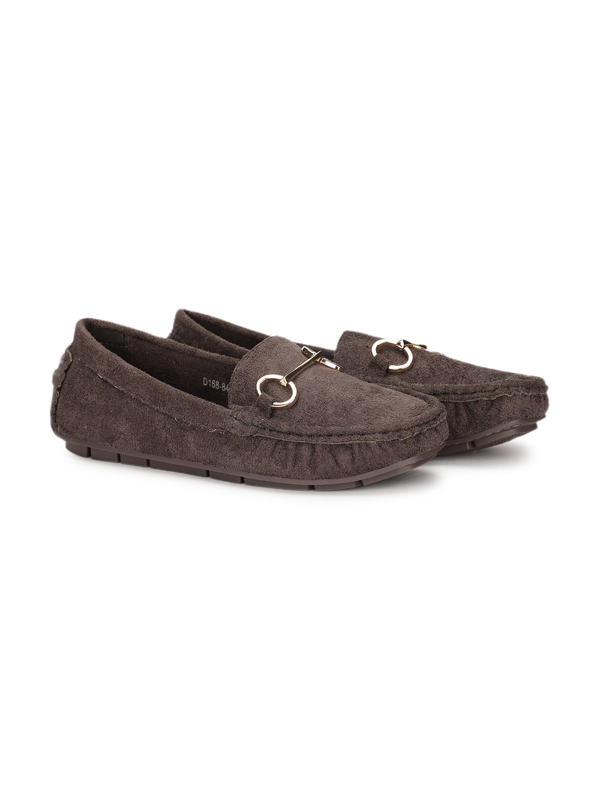 Olivia Suede Buckled Winter Loafers