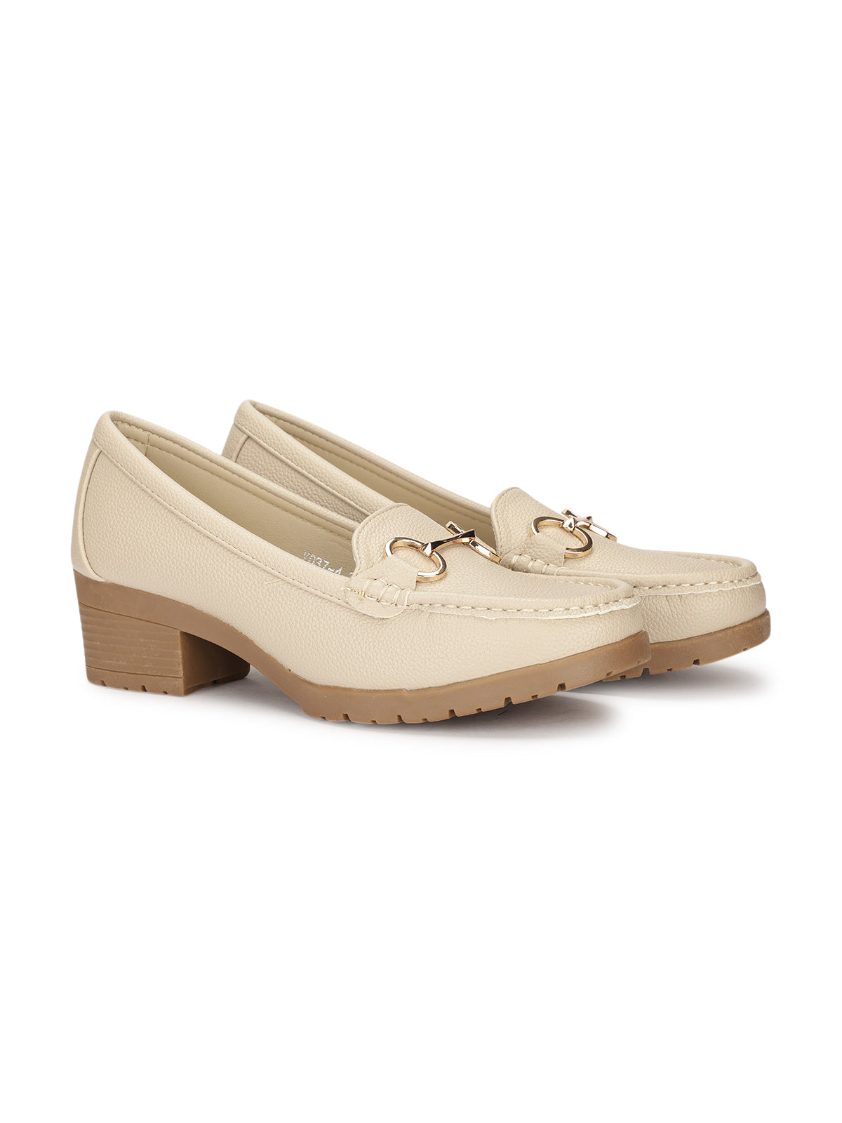 Sophie Block Heel Loafer Pumps