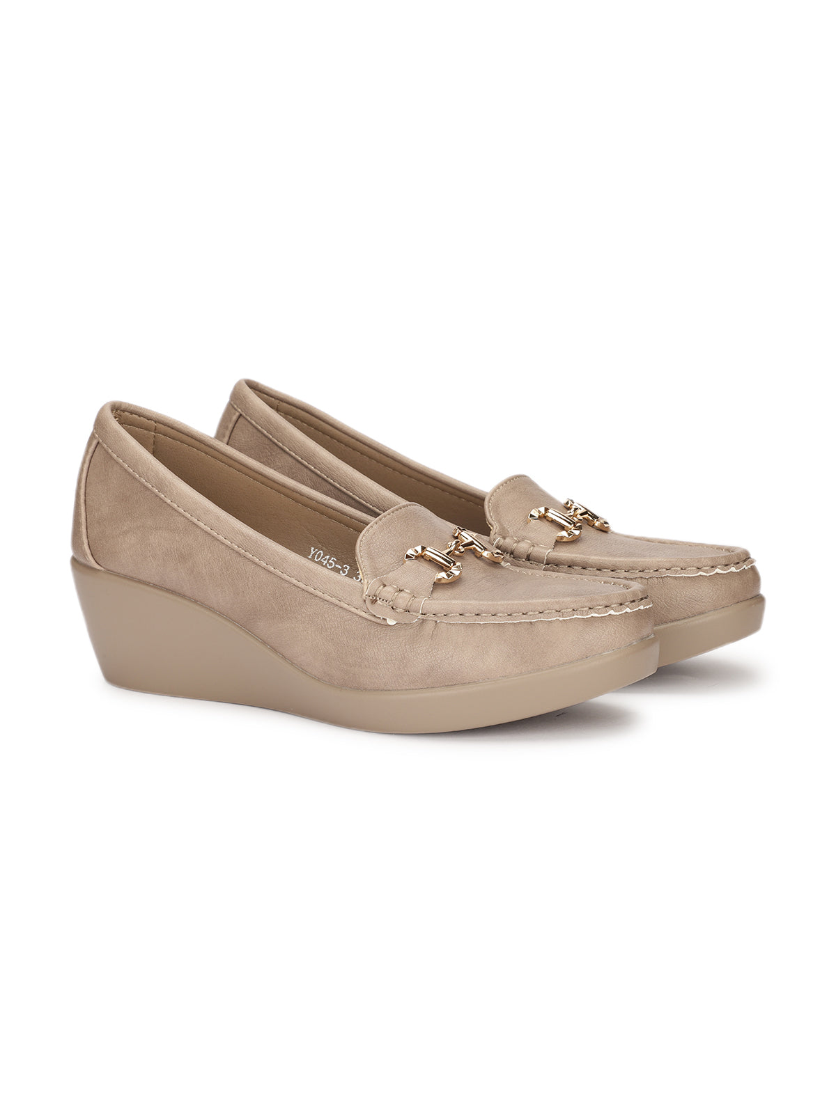 Renard Cushioned Wedge Heel Loafers