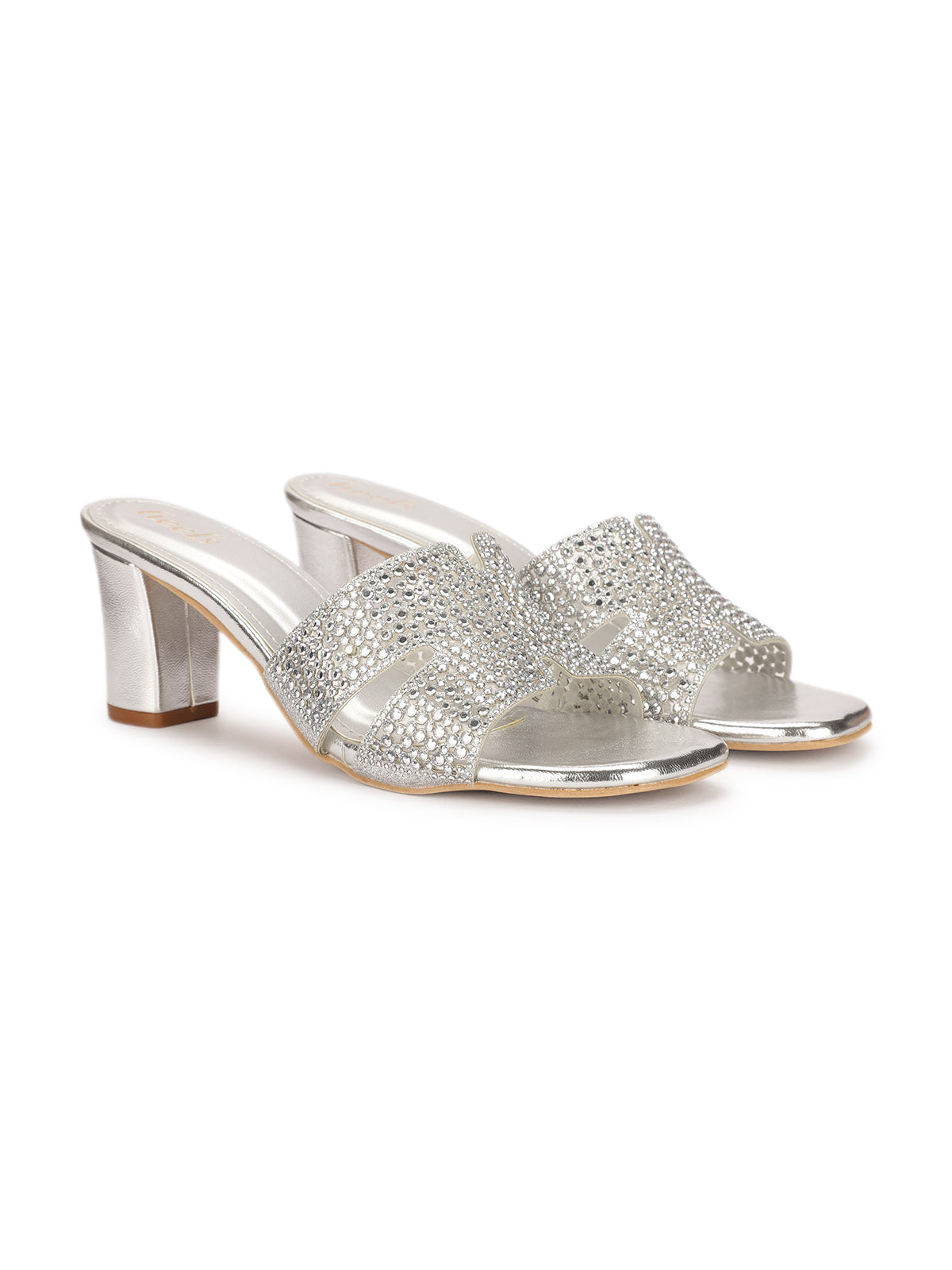 Helene Bling Block Heel Muse
