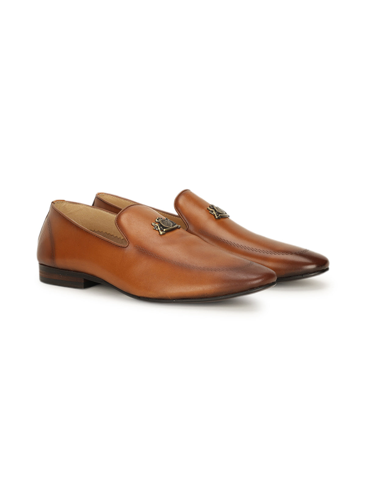 Elliot Leather Crown Ethnic Slip-ons
