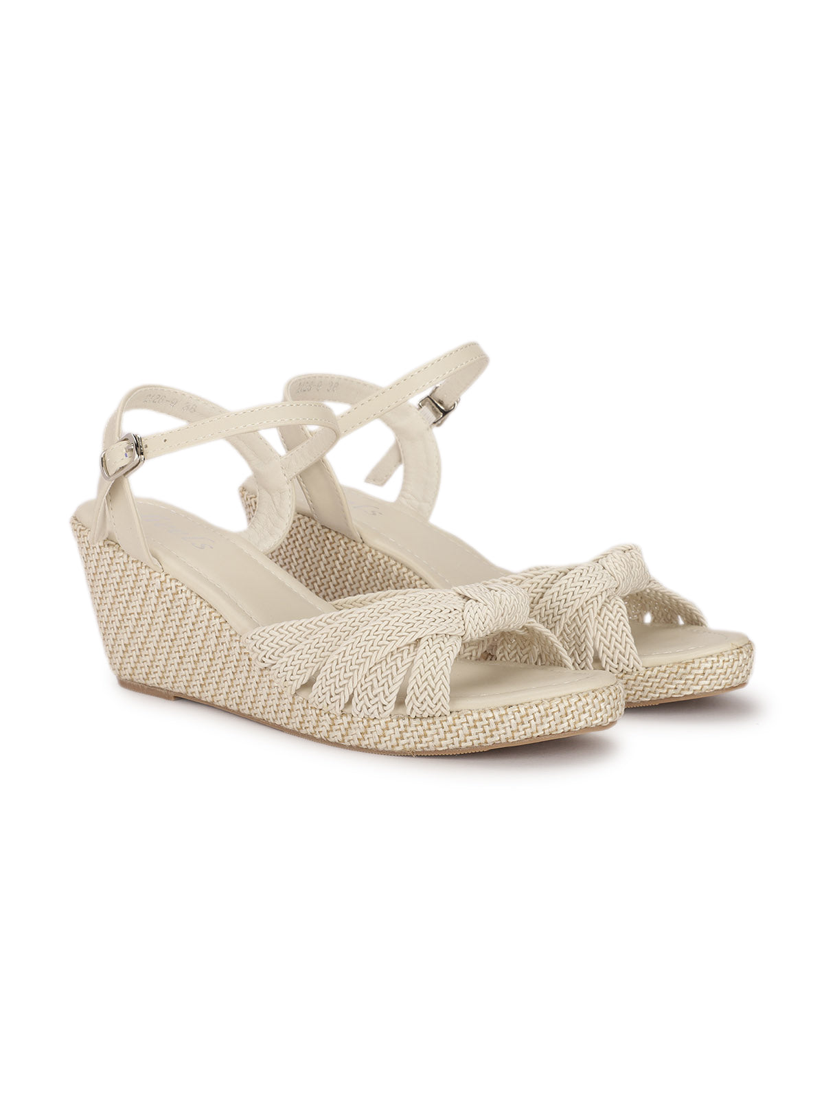 Delia Crochet Jute Wedge Sandals