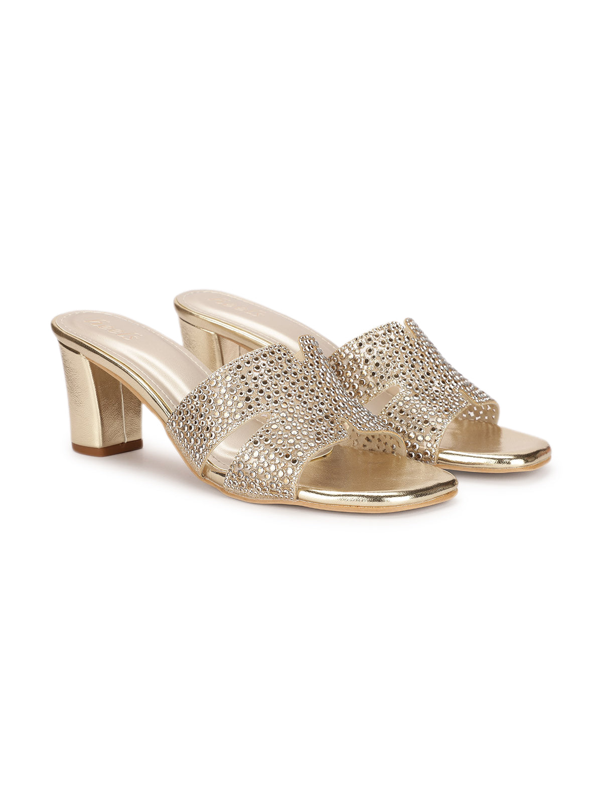 Helene Bling Block Heel Muse
