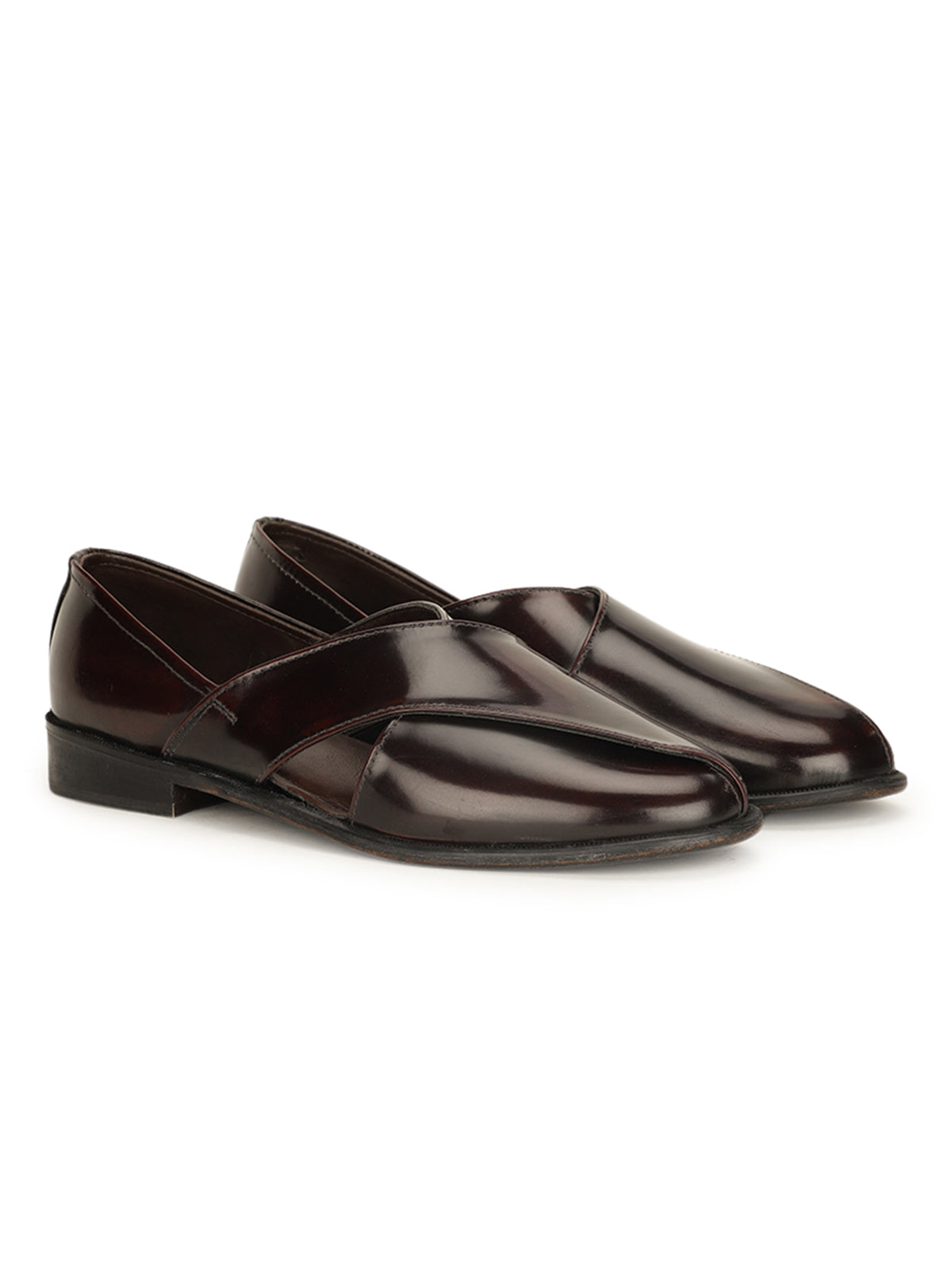 Eugenia Leather Ethnic Peshawari Sandals